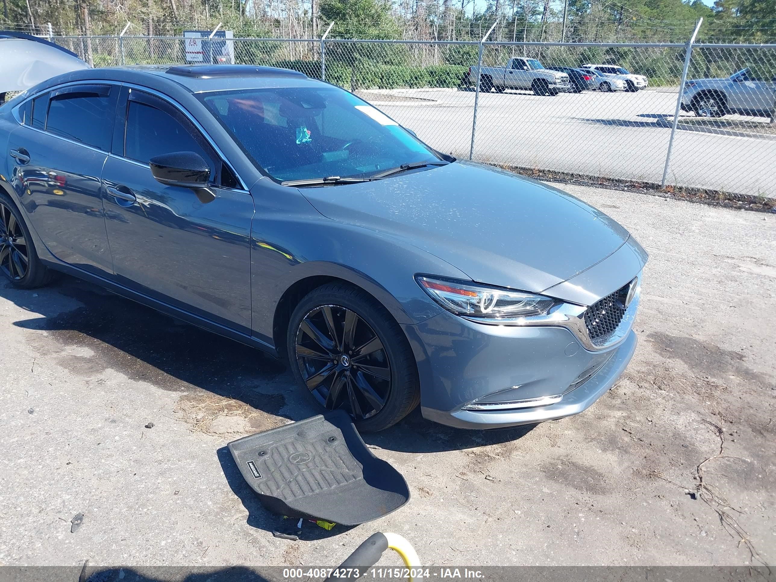 2021 Mazda Mazda6 Carbon Edition Blue vin: JM1GL1WY1M1617836
