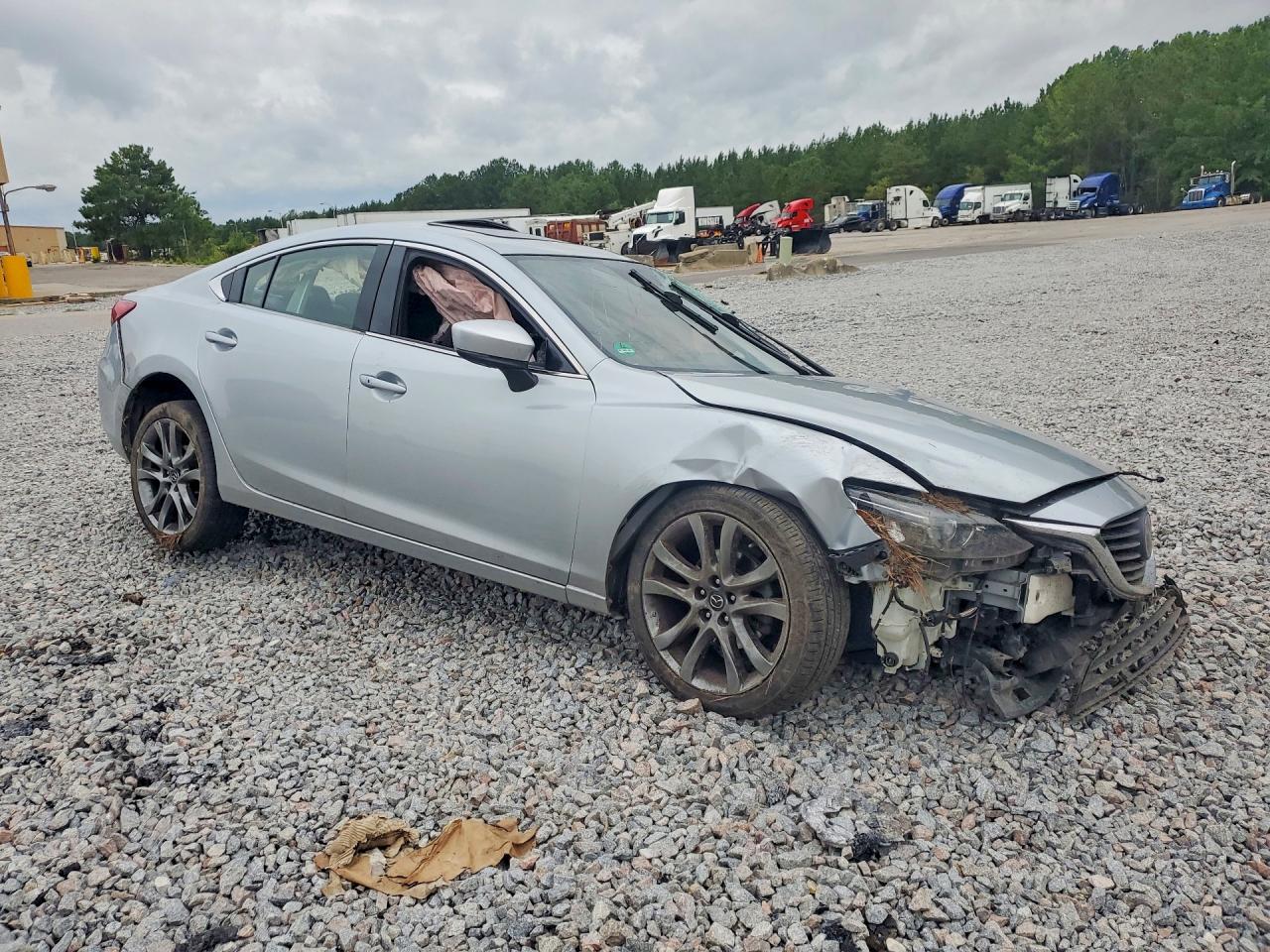 2017 Mazda 6 Grand Touring Silver vin: JM1GL1X51H1132431