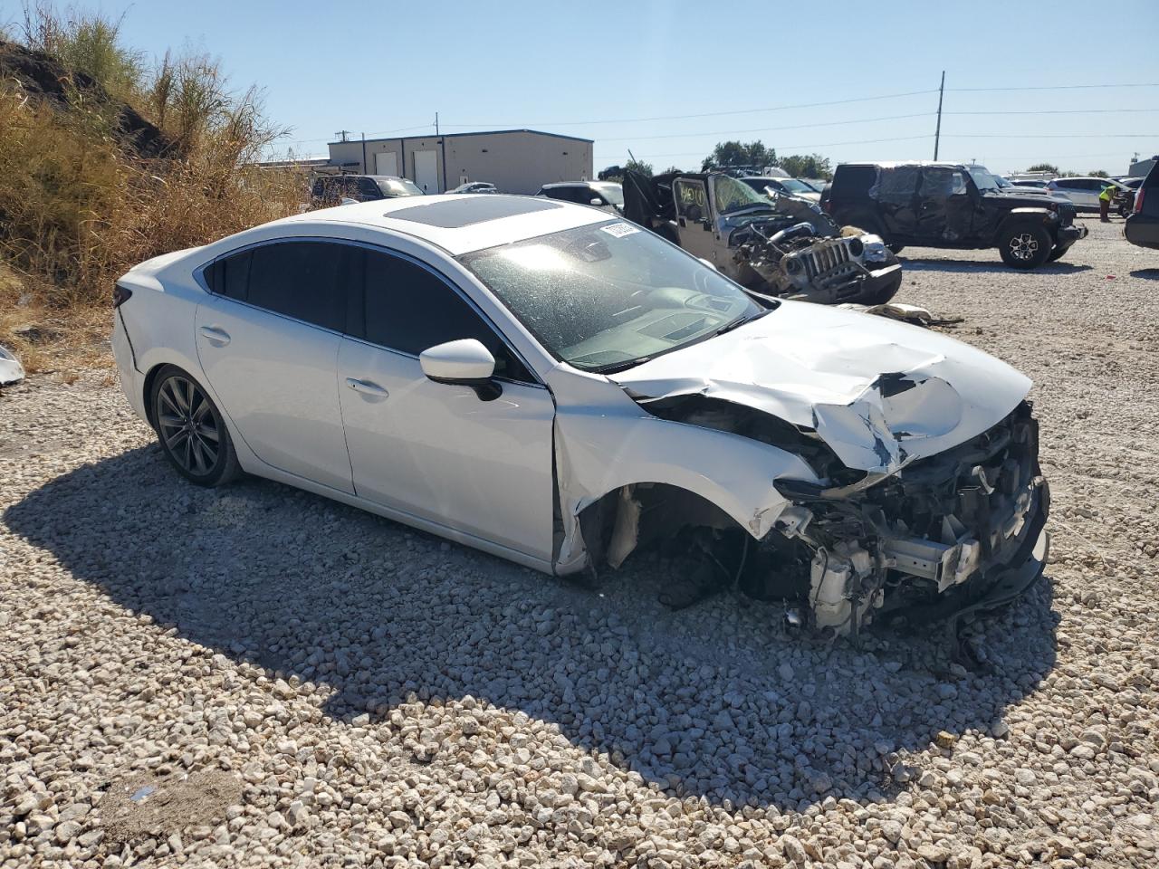 2018 Mazda 6 Signature White vin: JM1GL1XY7J1328096