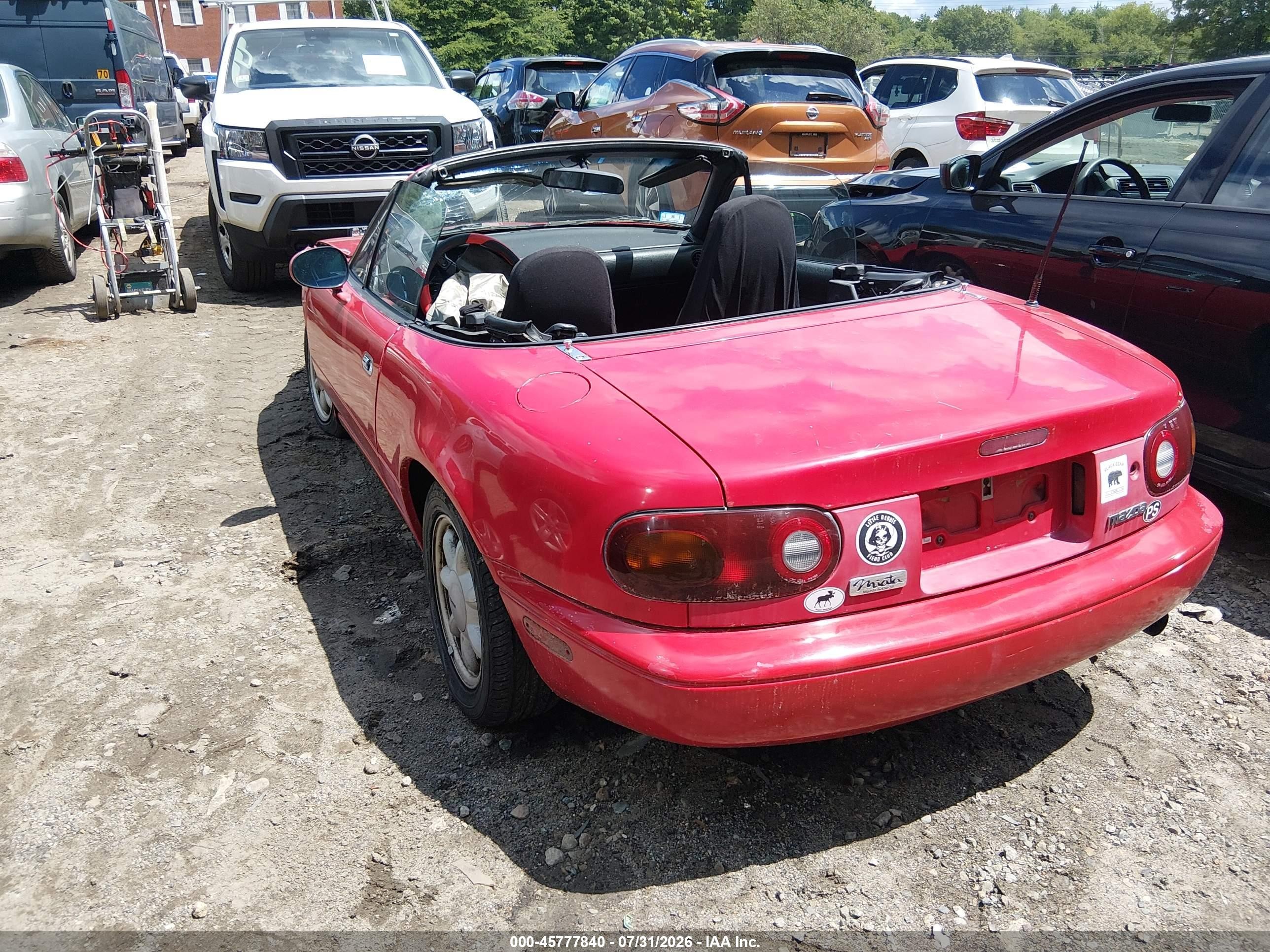 1990 Mazda Mx-5 Miata   Red vin: JM1NA3510L0156257