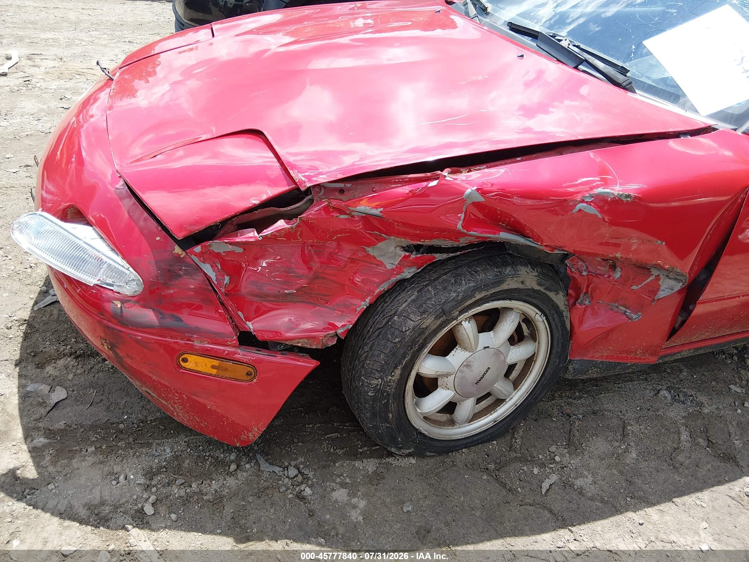 1990 Mazda Mx-5 Miata   Red vin: JM1NA3510L0156257