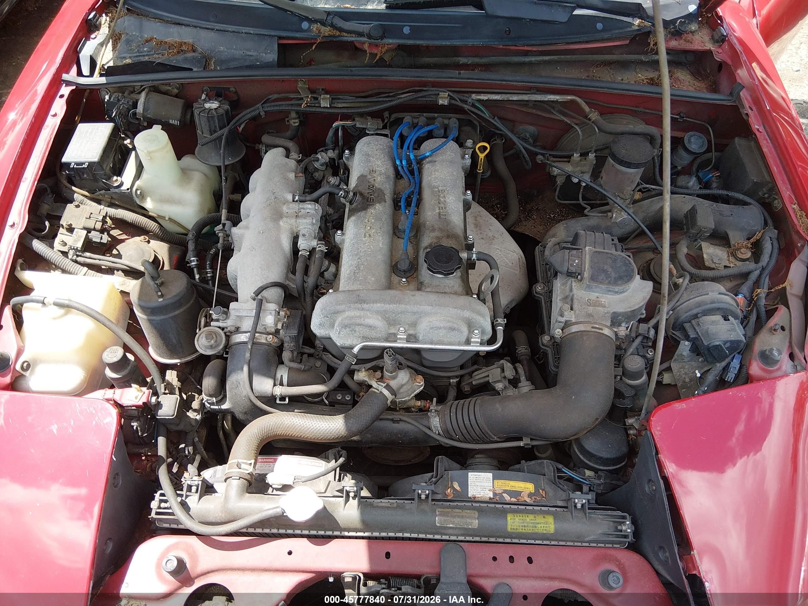 1990 Mazda Mx-5 Miata   Red vin: JM1NA3510L0156257