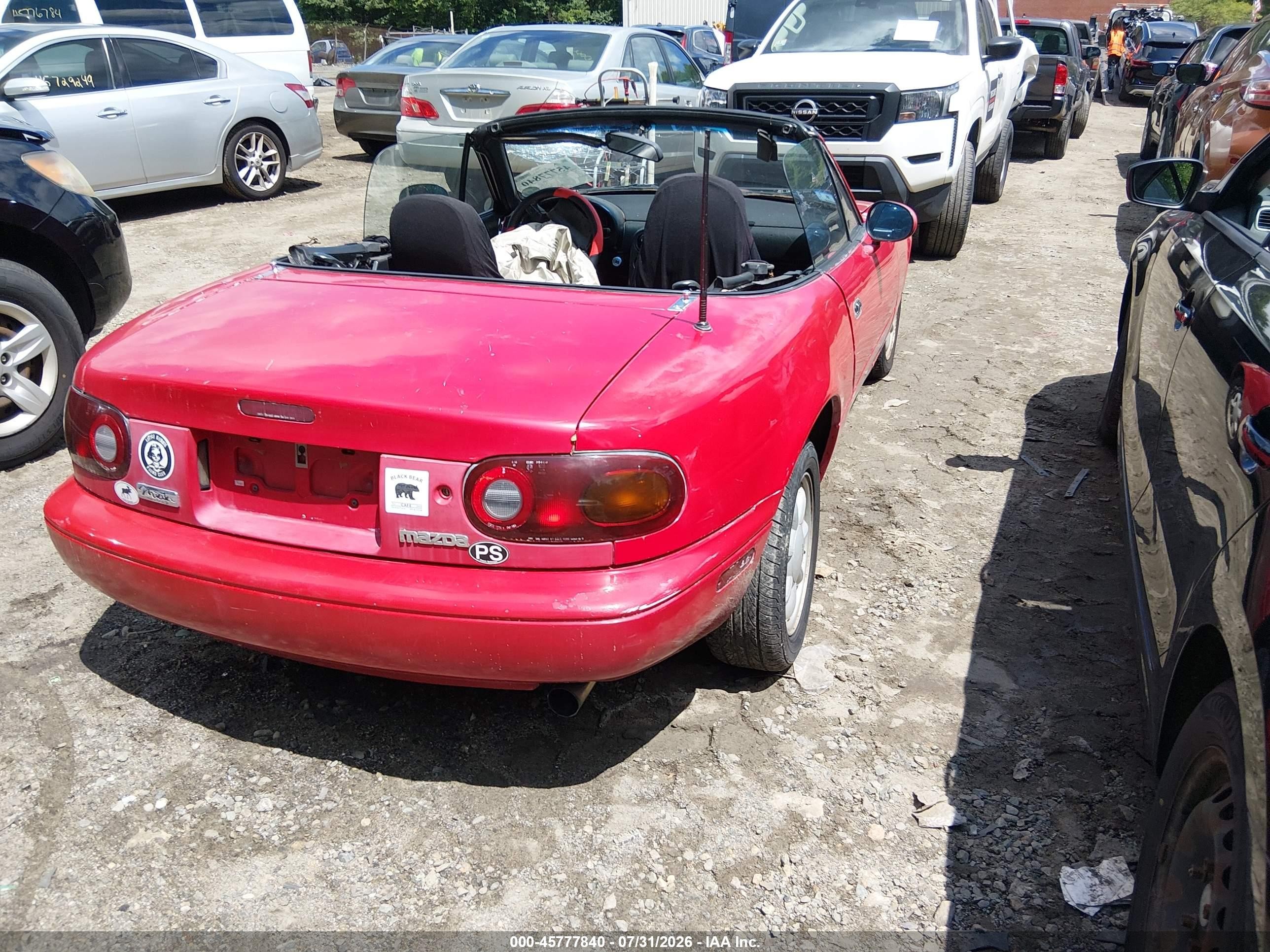 1990 Mazda Mx-5 Miata   Red vin: JM1NA3510L0156257