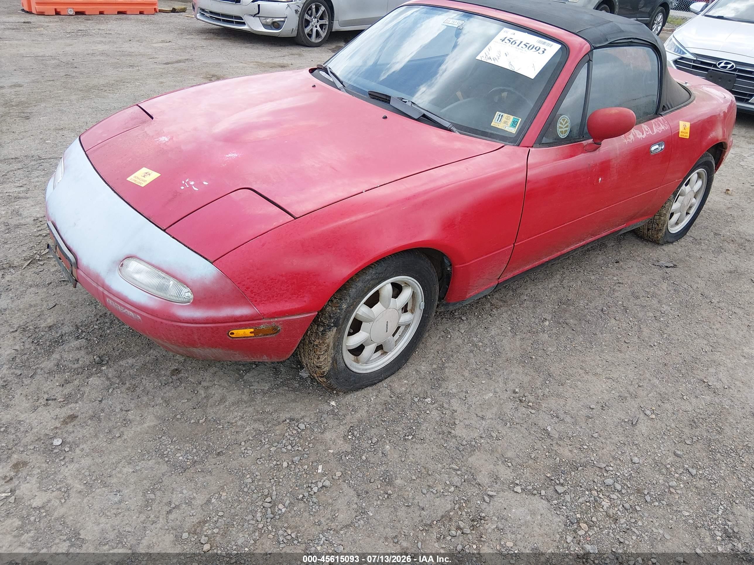 1990 Mazda Mx-5 Miata   Red vin: JM1NA3511L0101414
