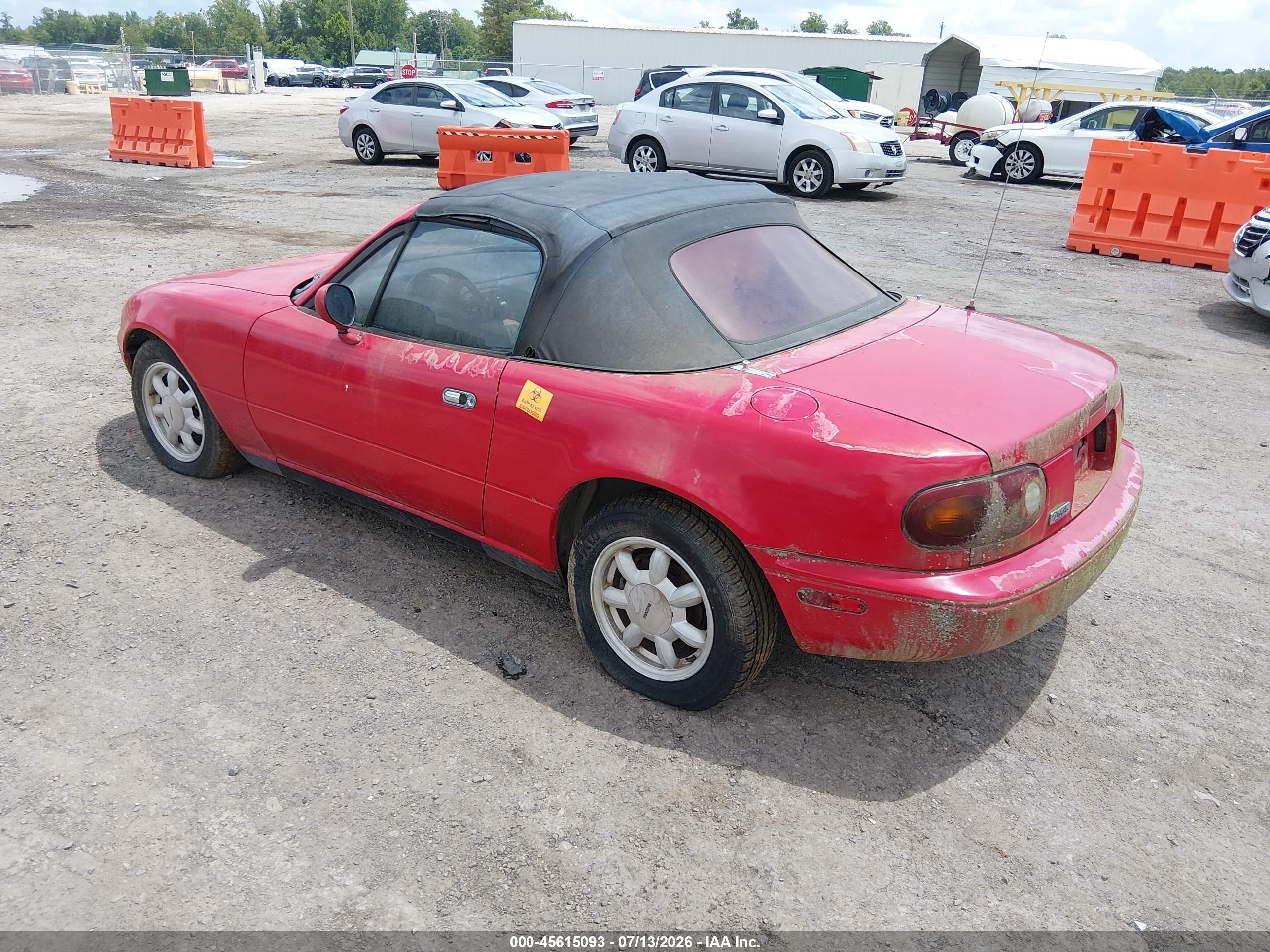 1990 Mazda Mx-5 Miata   Red vin: JM1NA3511L0101414