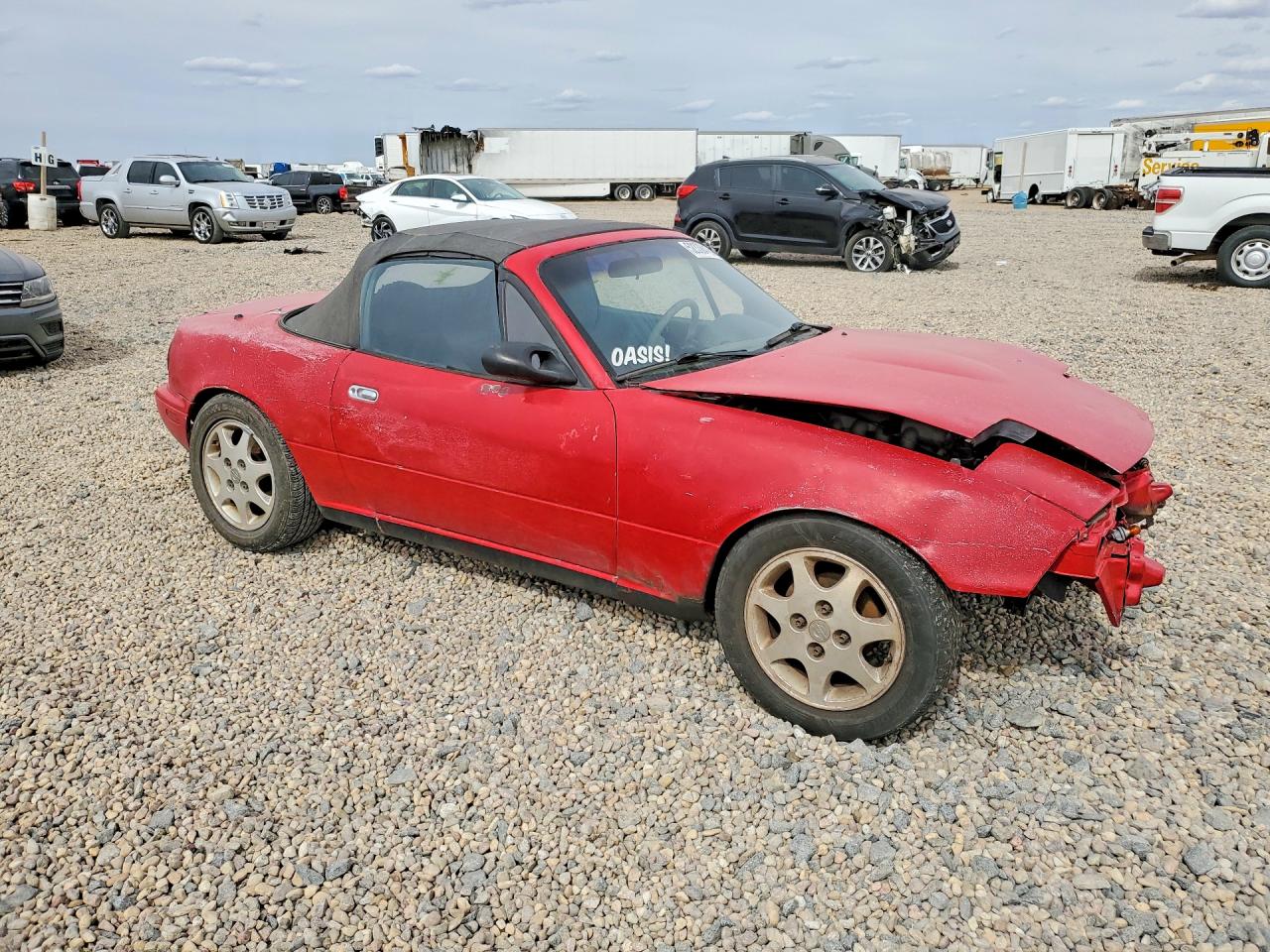 1991 Mazda Mx-5 Miata Red vin: JM1NA3512M0213656