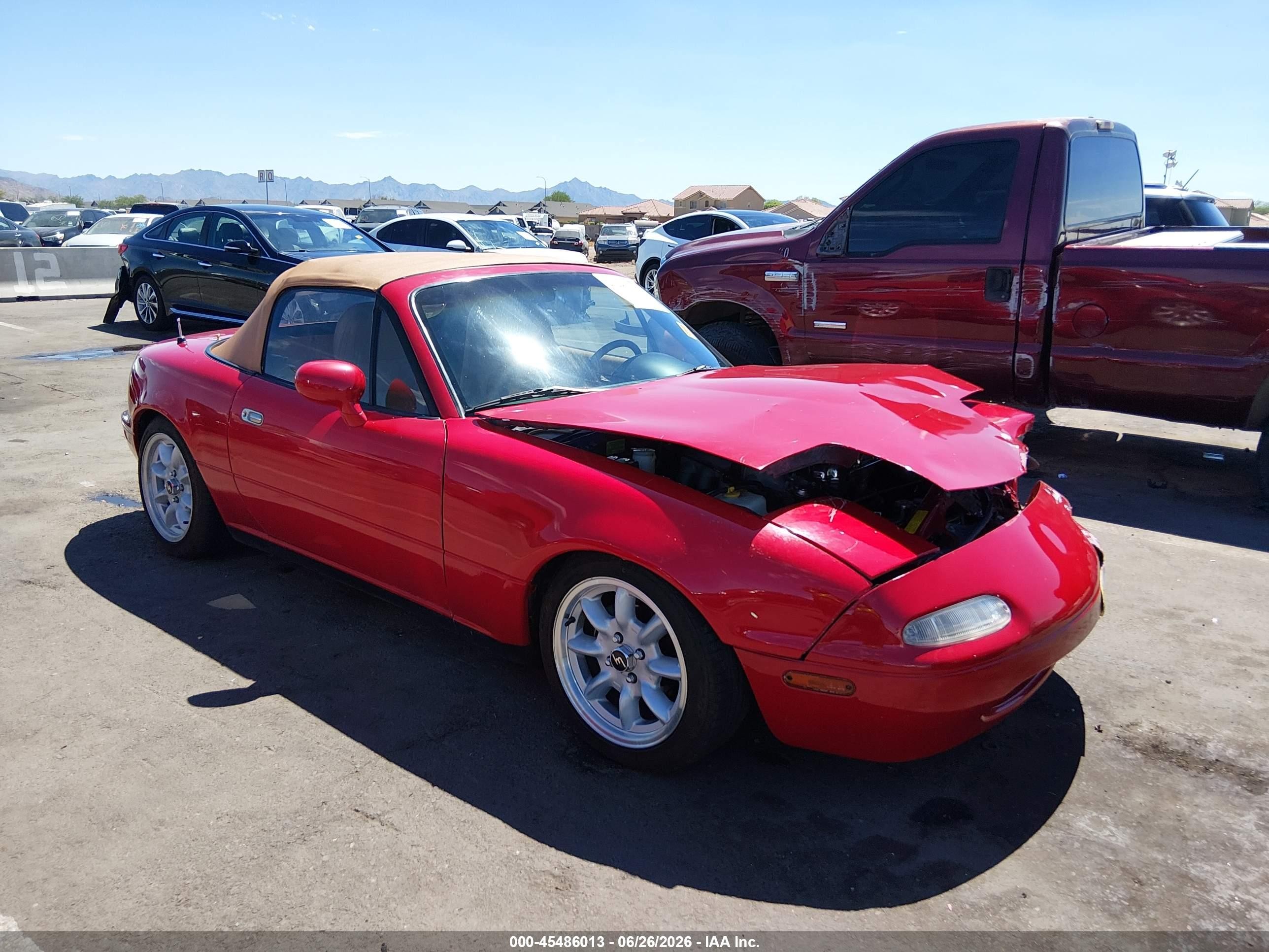 1993 Mazda Mx-5 Miata   Red vin: JM1NA3512P0412999