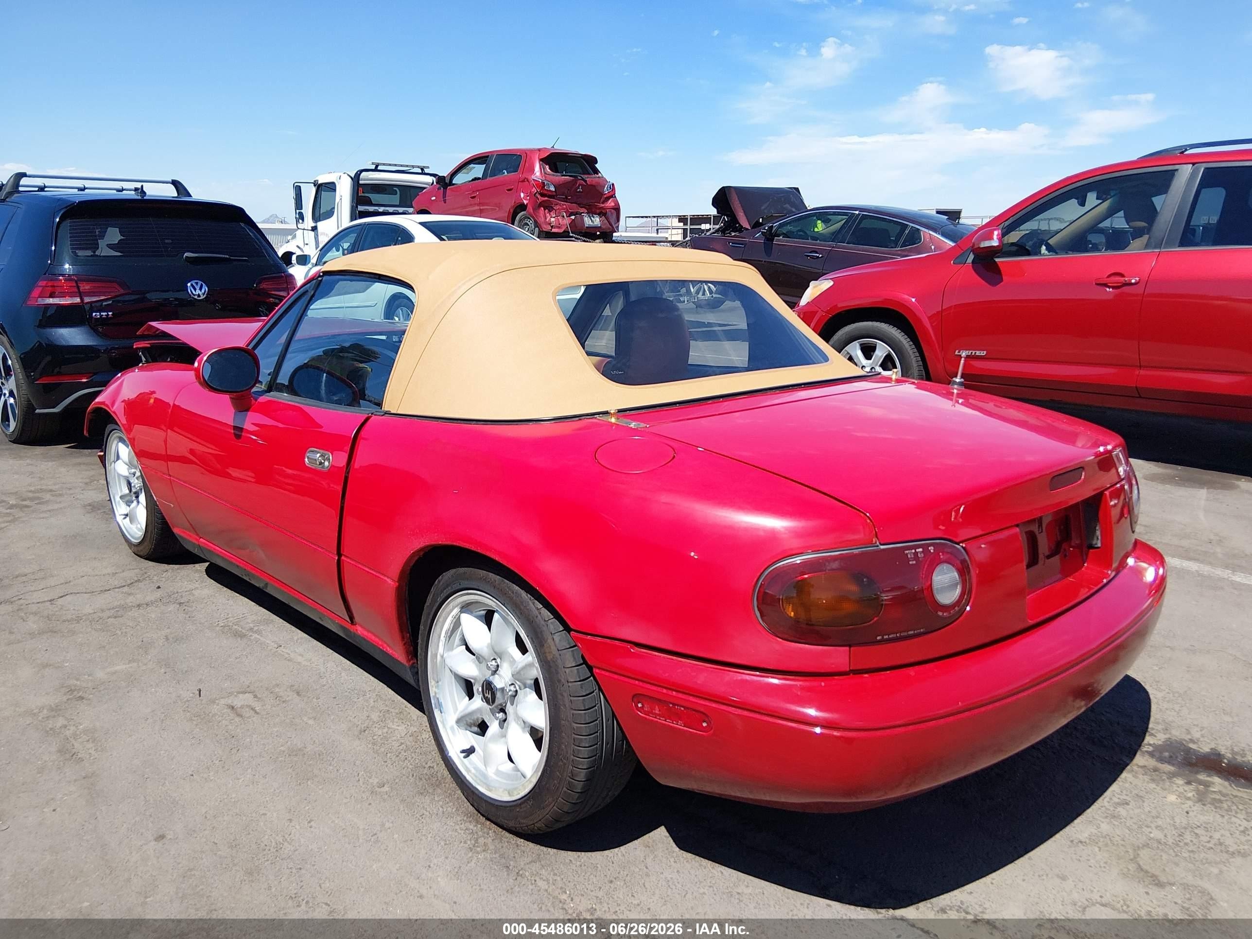 1993 Mazda Mx-5 Miata   Красный vin: JM1NA3512P0412999