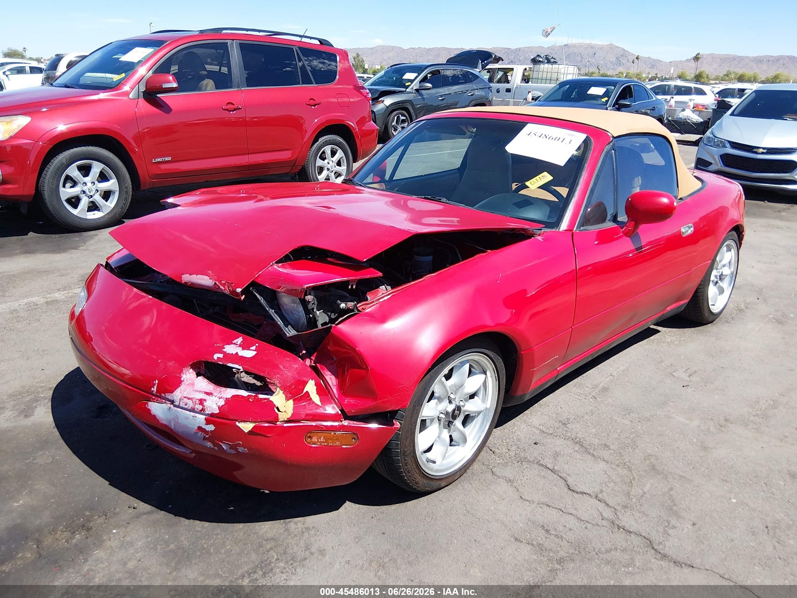 1993 Mazda Mx-5 Miata   Красный vin: JM1NA3512P0412999