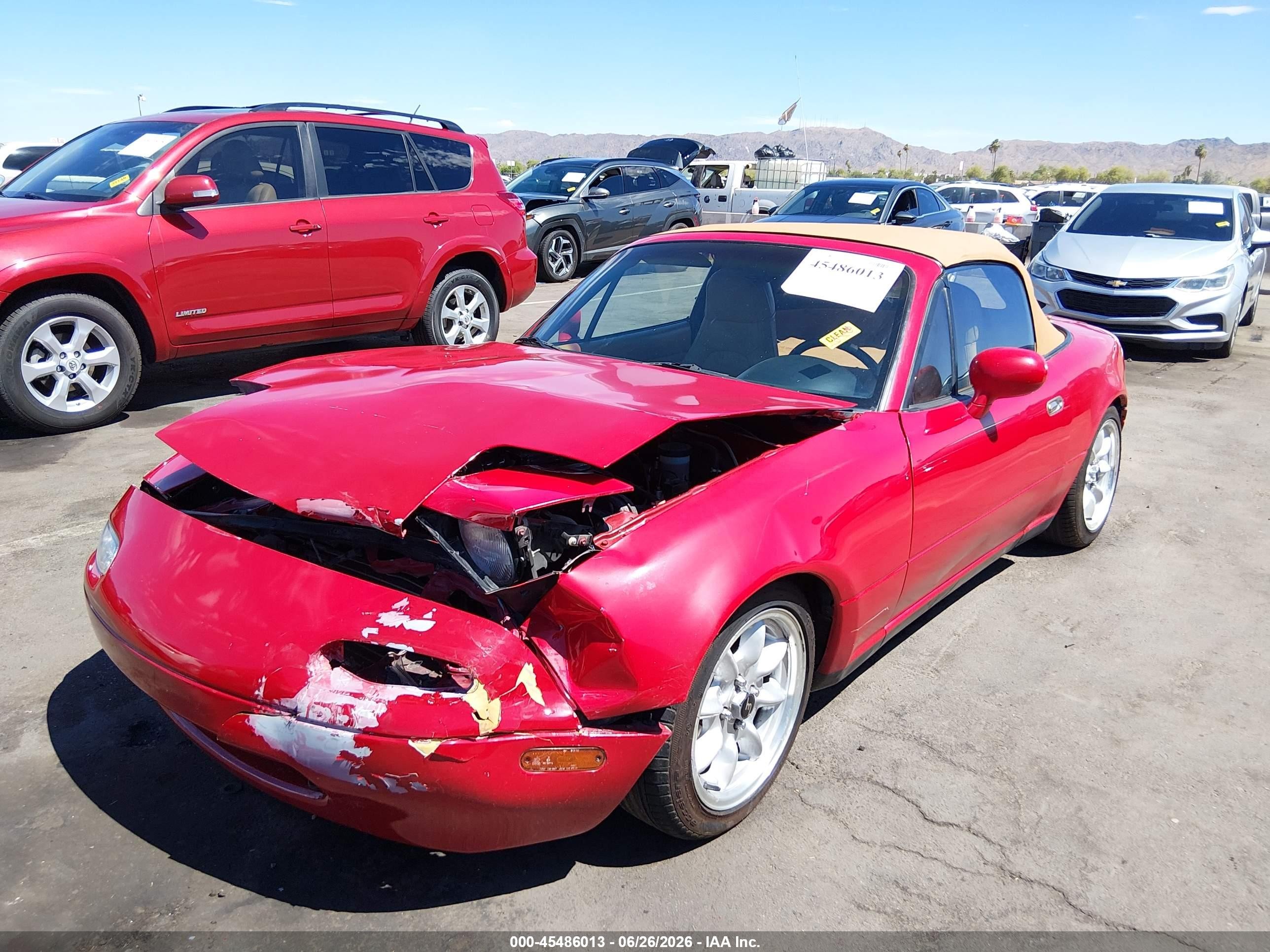 1993 Mazda Mx-5 Miata   Красный vin: JM1NA3512P0412999