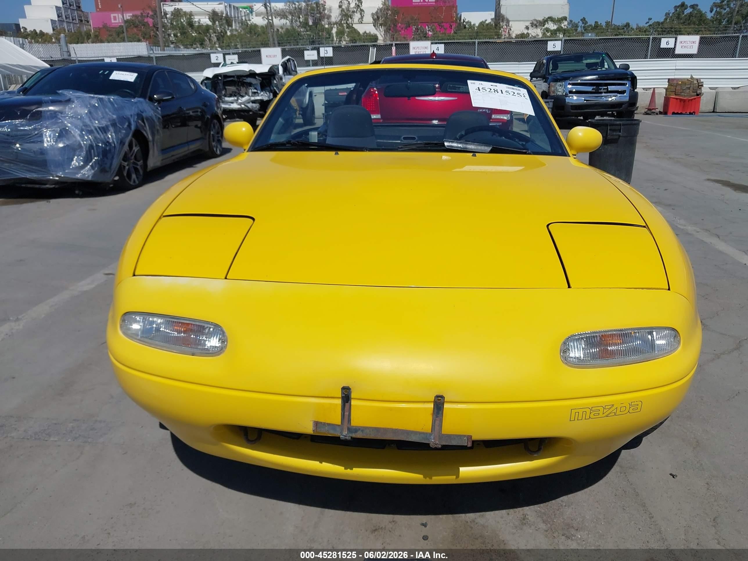 1992 Mazda Mx-5 Miata   Yellow vin: JM1NA3513N1313938