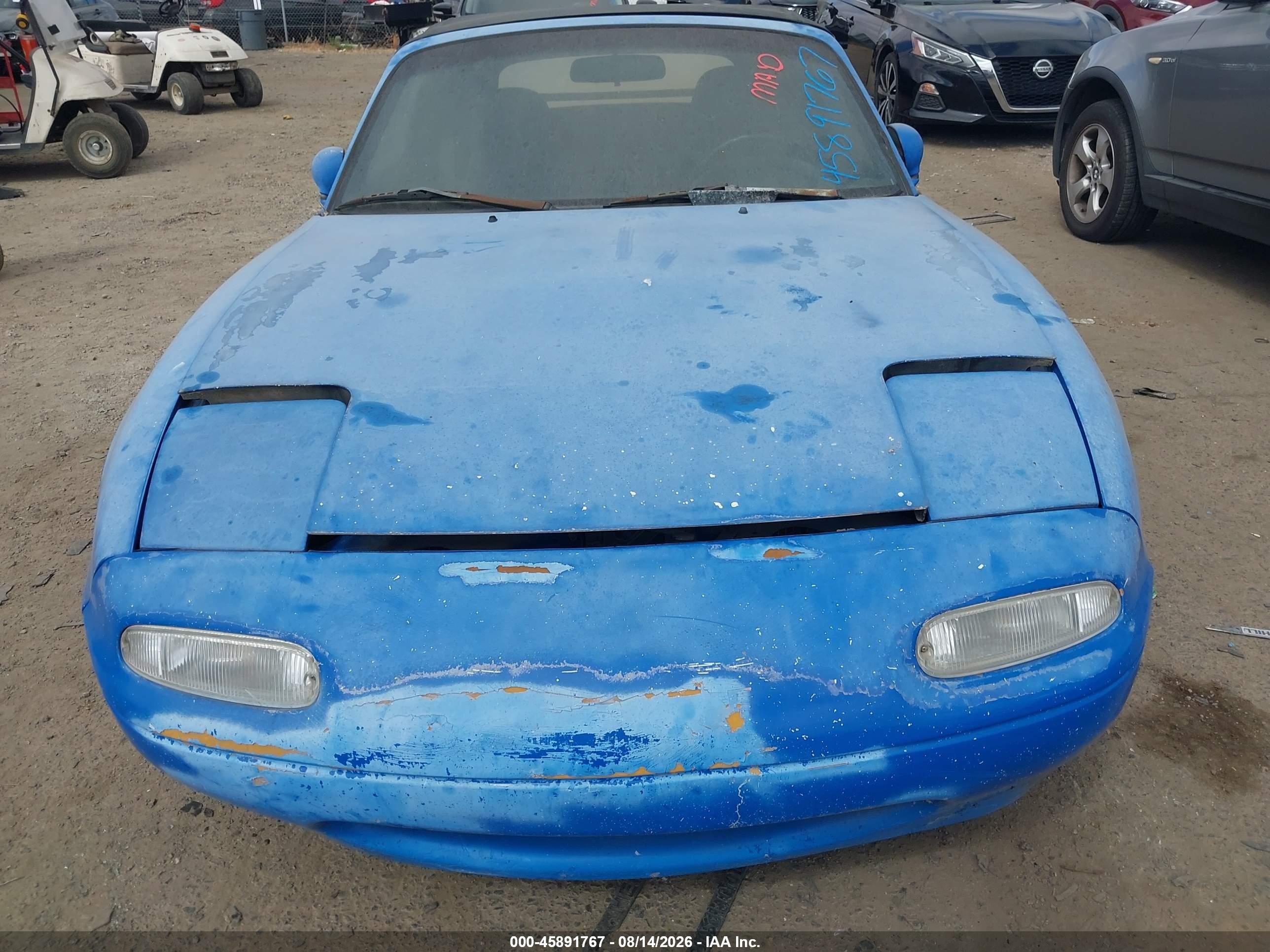 1990 Mazda Mx-5 Miata   Blue vin: JM1NA3514L0143785
