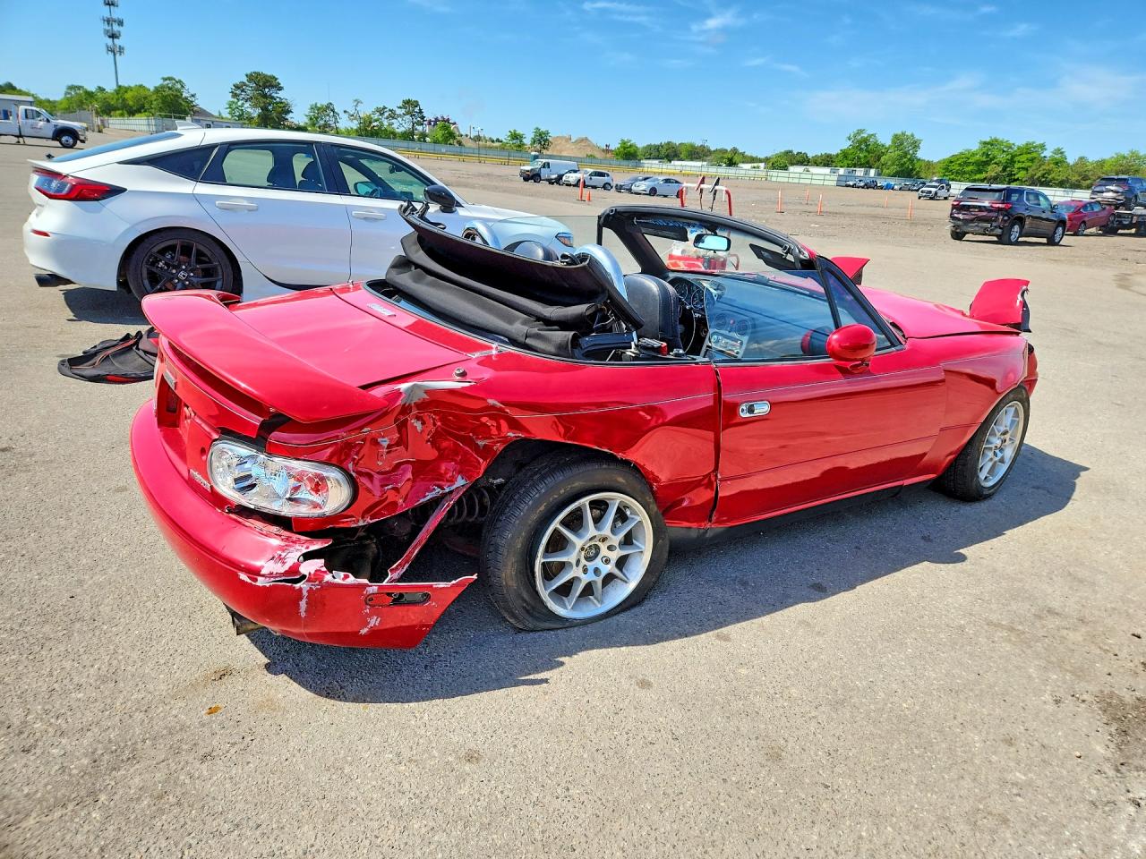 1990 Mazda Mx-5 Miata Red vin: JM1NA3514L0156200