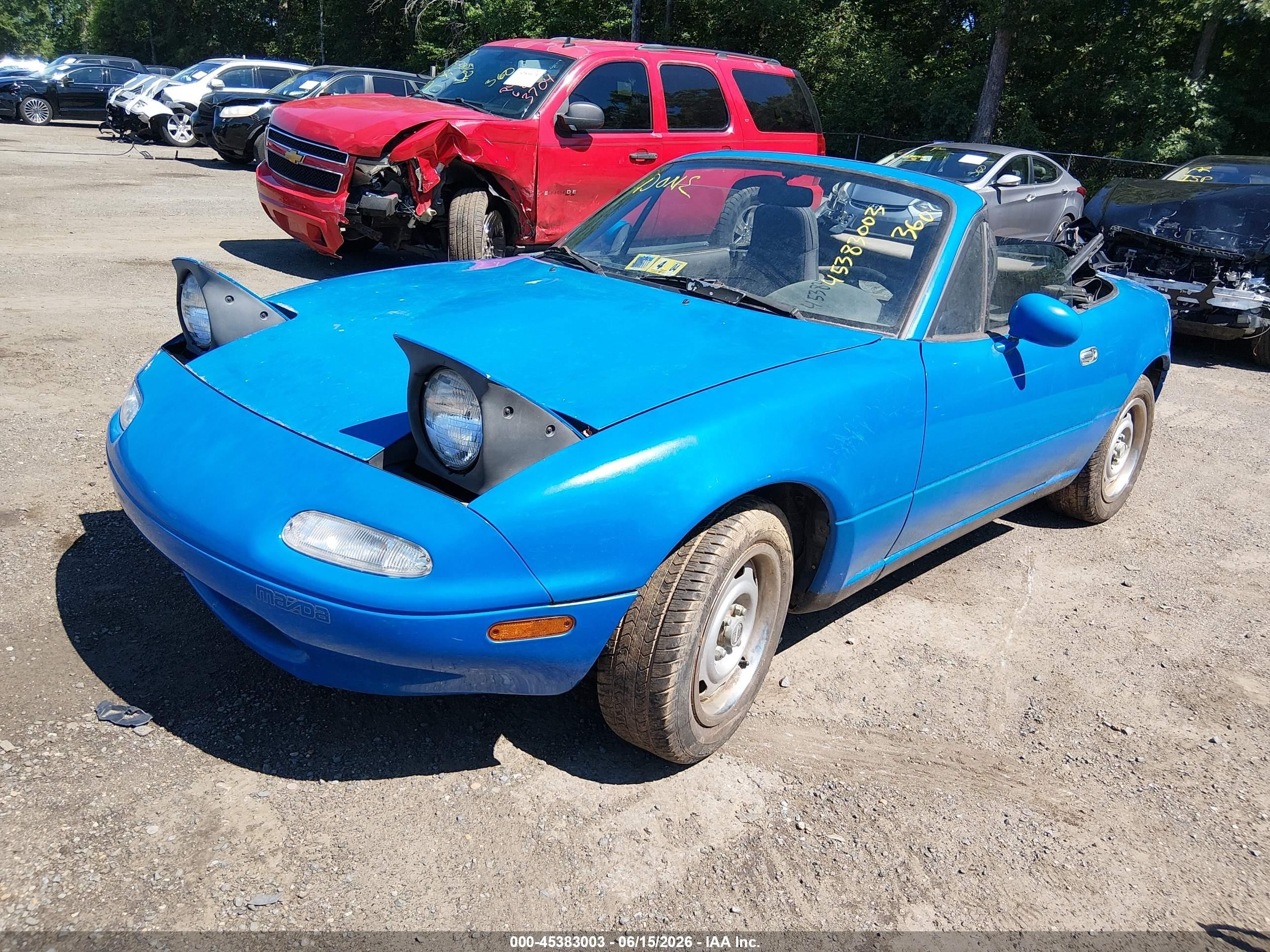 1990 Mazda Mx-5 Miata   Синий vin: JM1NA3515L0134299
