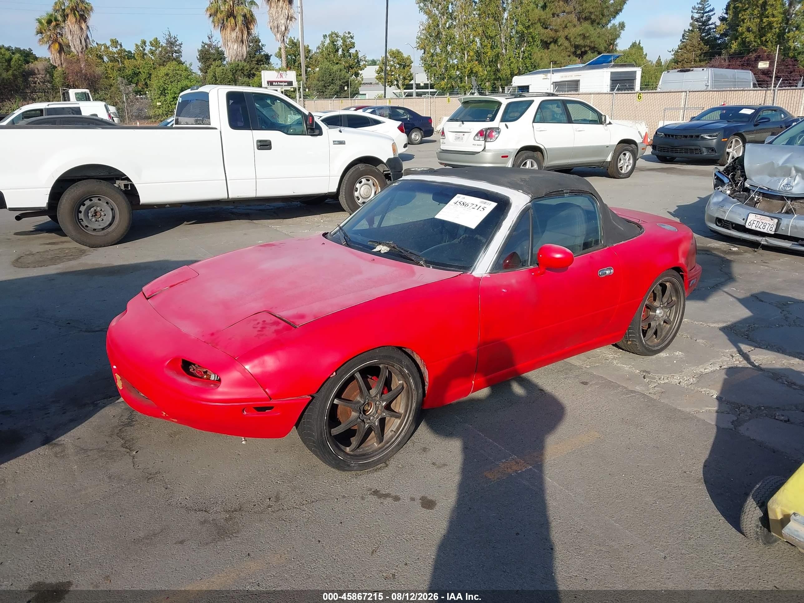 1990 Mazda Mx-5 Miata   Red vin: JM1NA3515L0135145