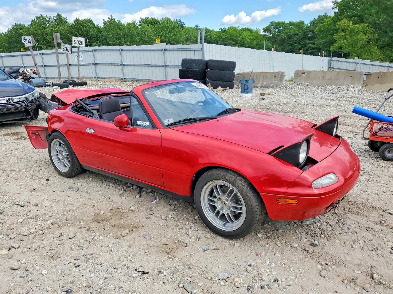 1990 Mazda Mx-5 Miata Red vin: JM1NA3516L0139205