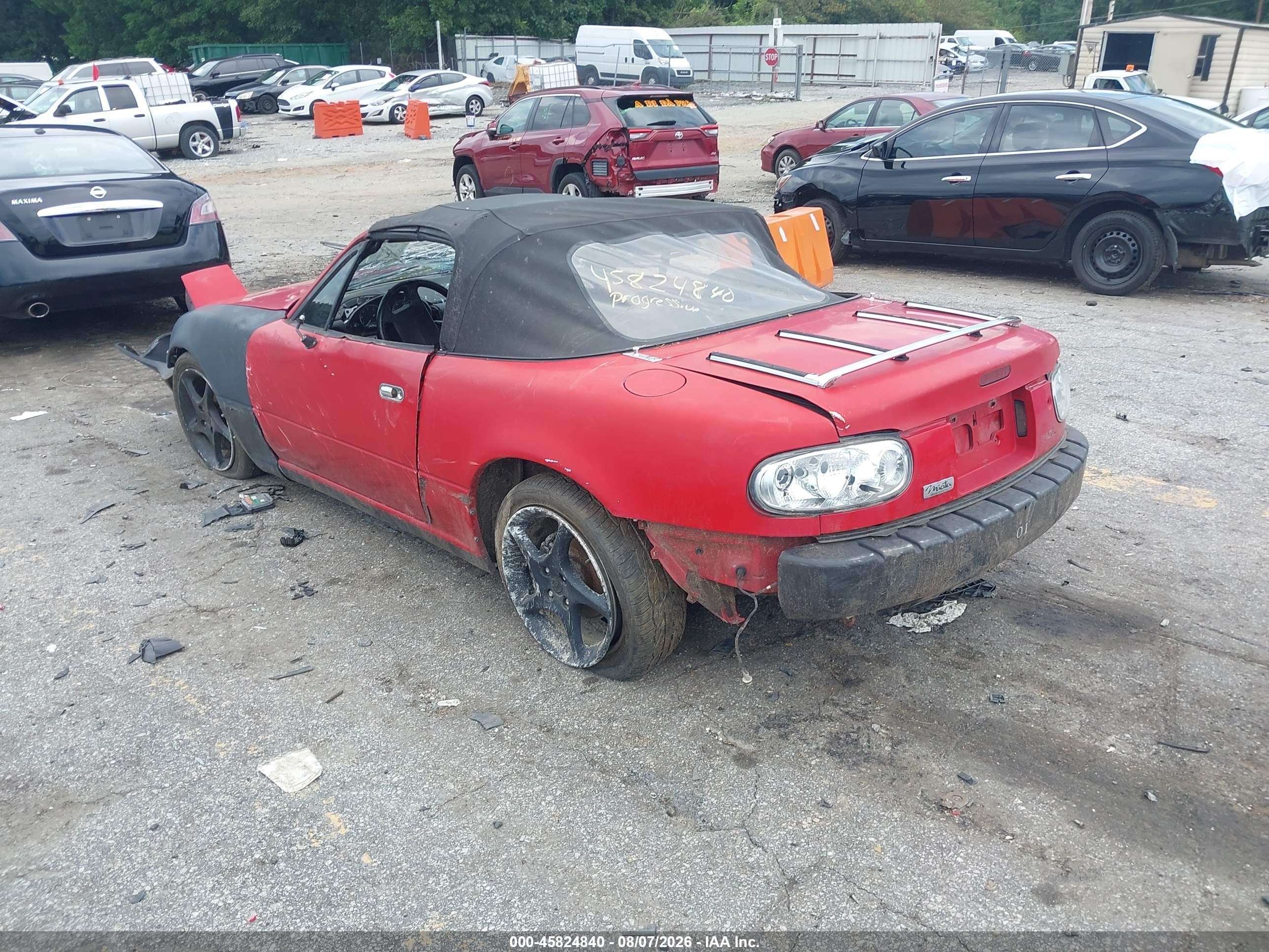 1991 Mazda Mx-5 Miata Red vin: JM1NA3516M0203910