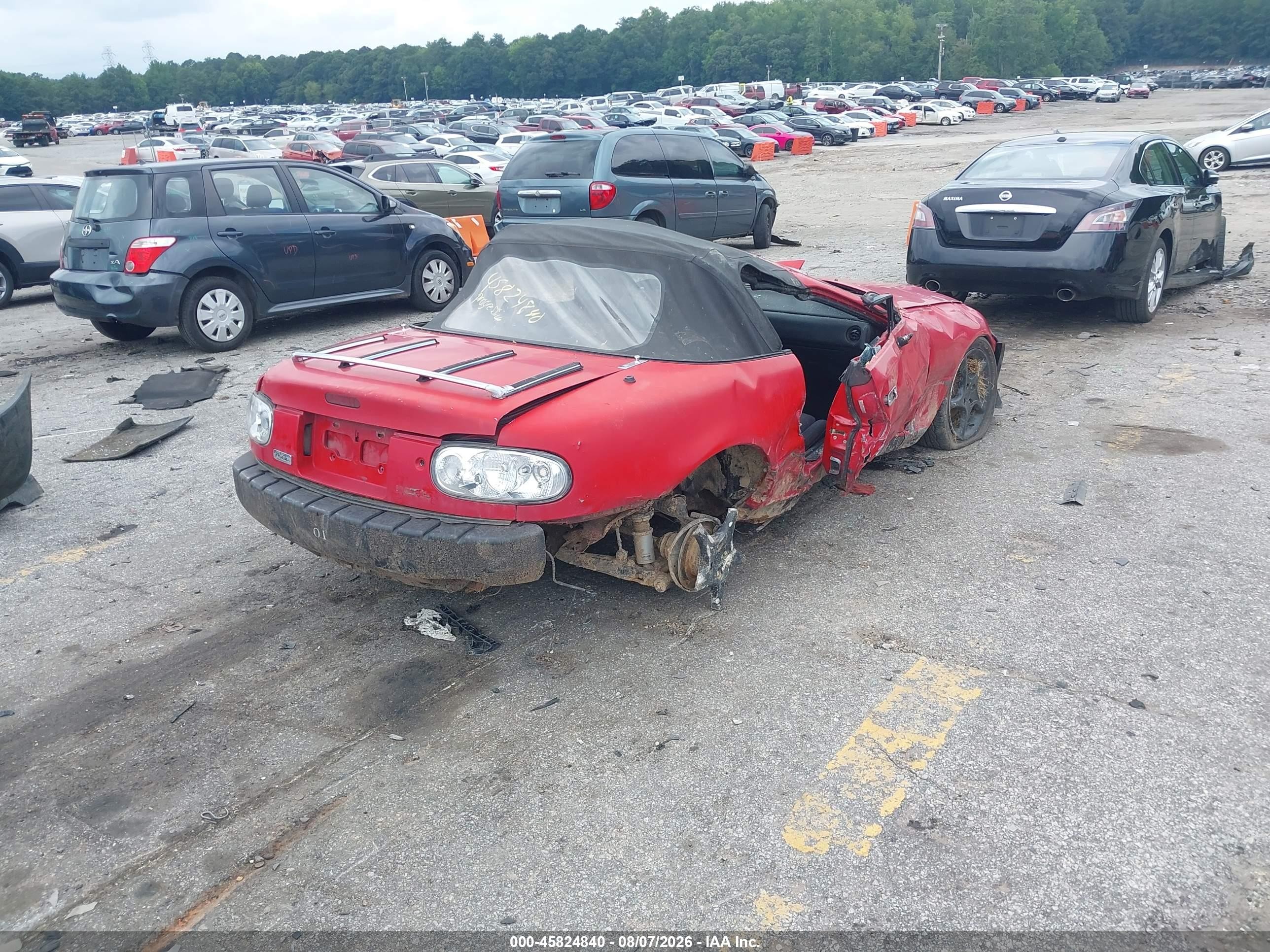 1991 Mazda Mx-5 Miata Red vin: JM1NA3516M0203910