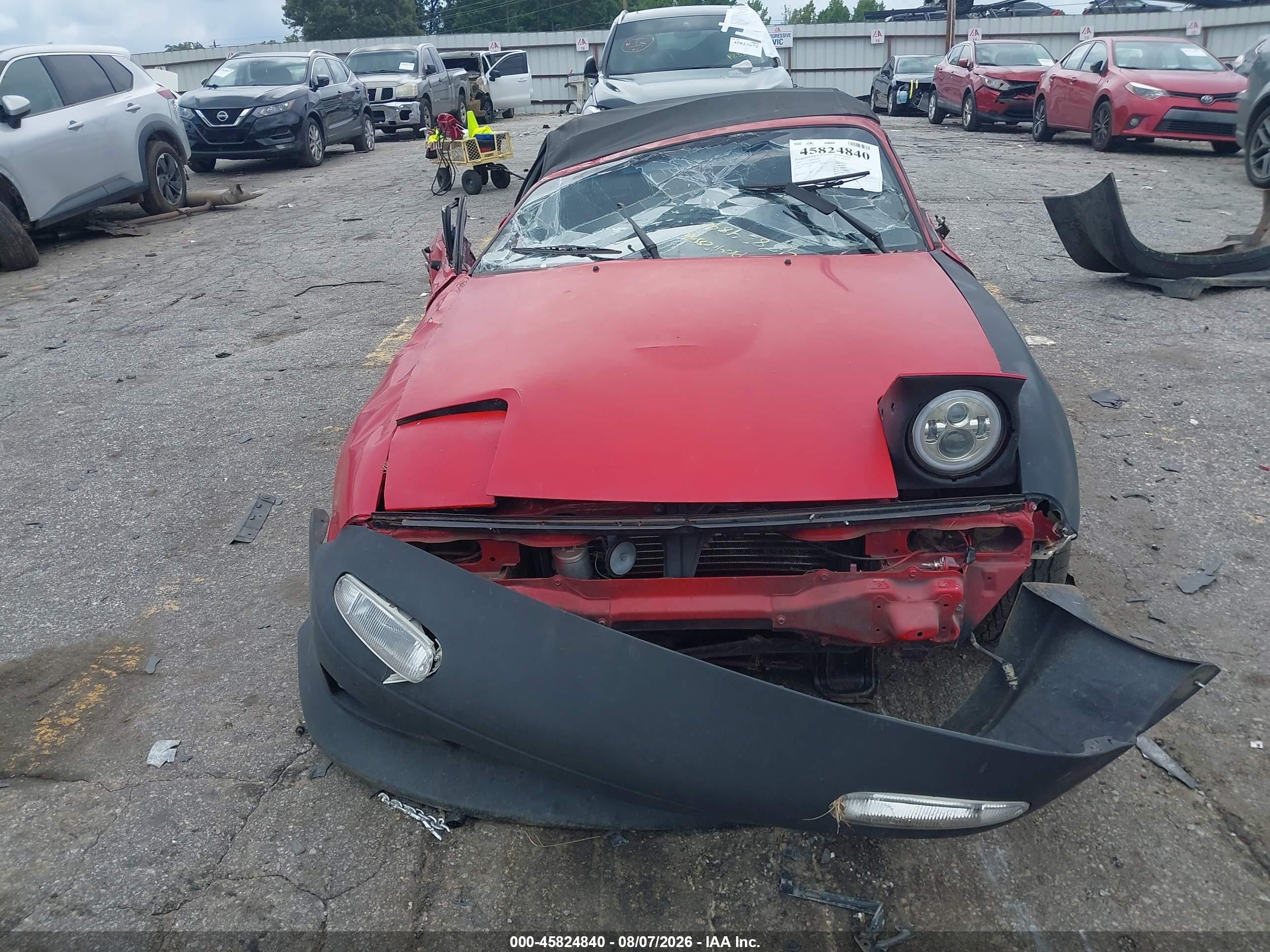 1991 Mazda Mx-5 Miata Red vin: JM1NA3516M0203910