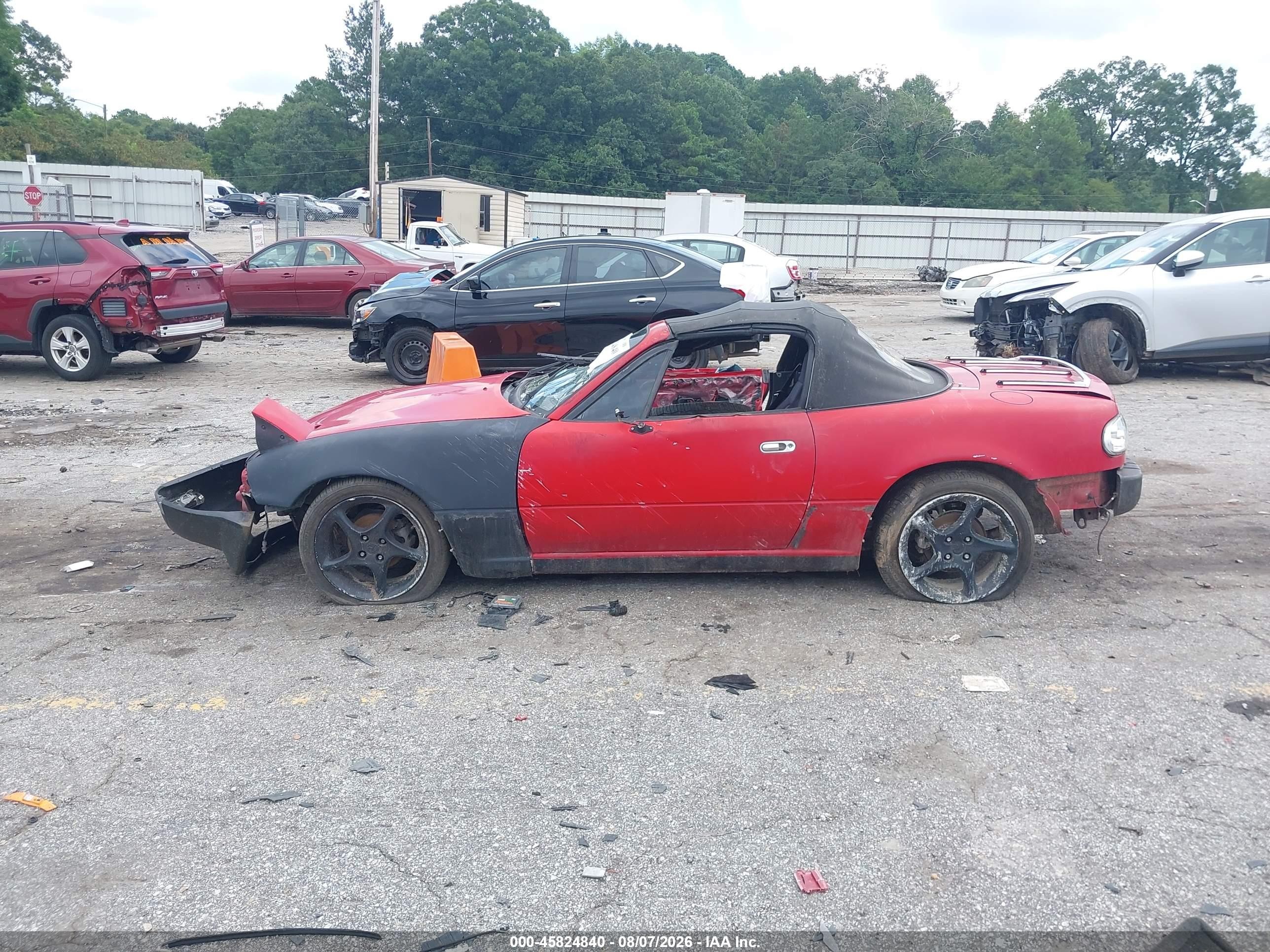 1991 Mazda Mx-5 Miata Red vin: JM1NA3516M0203910