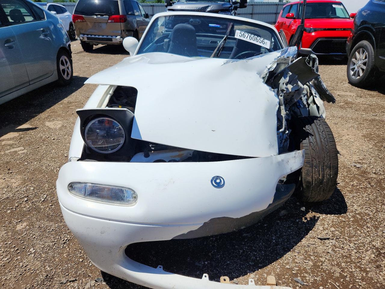 1993 Mazda Mx-5 Miata White vin: JM1NA3516P0408518