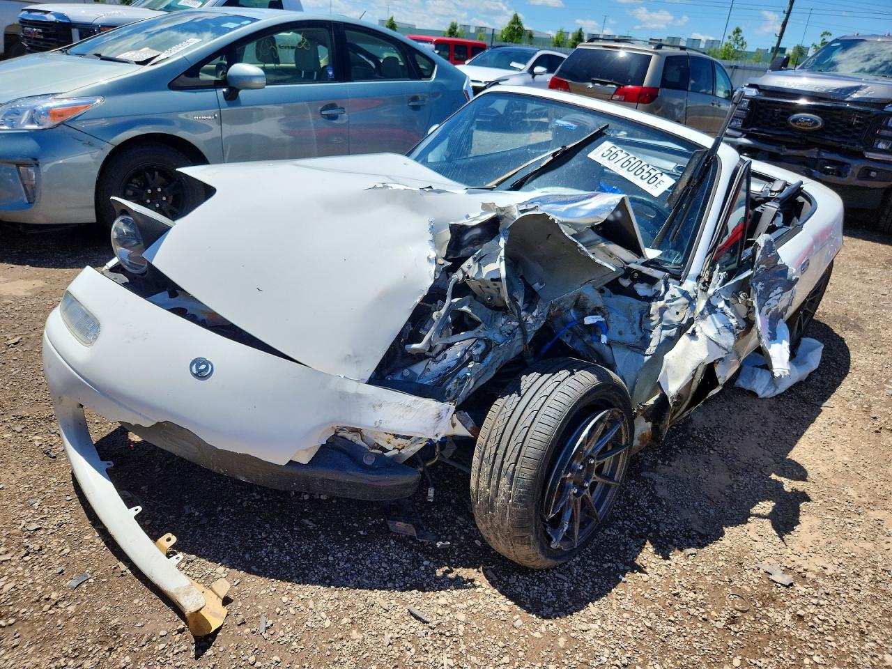 1993 Mazda Mx-5 Miata White vin: JM1NA3516P0408518