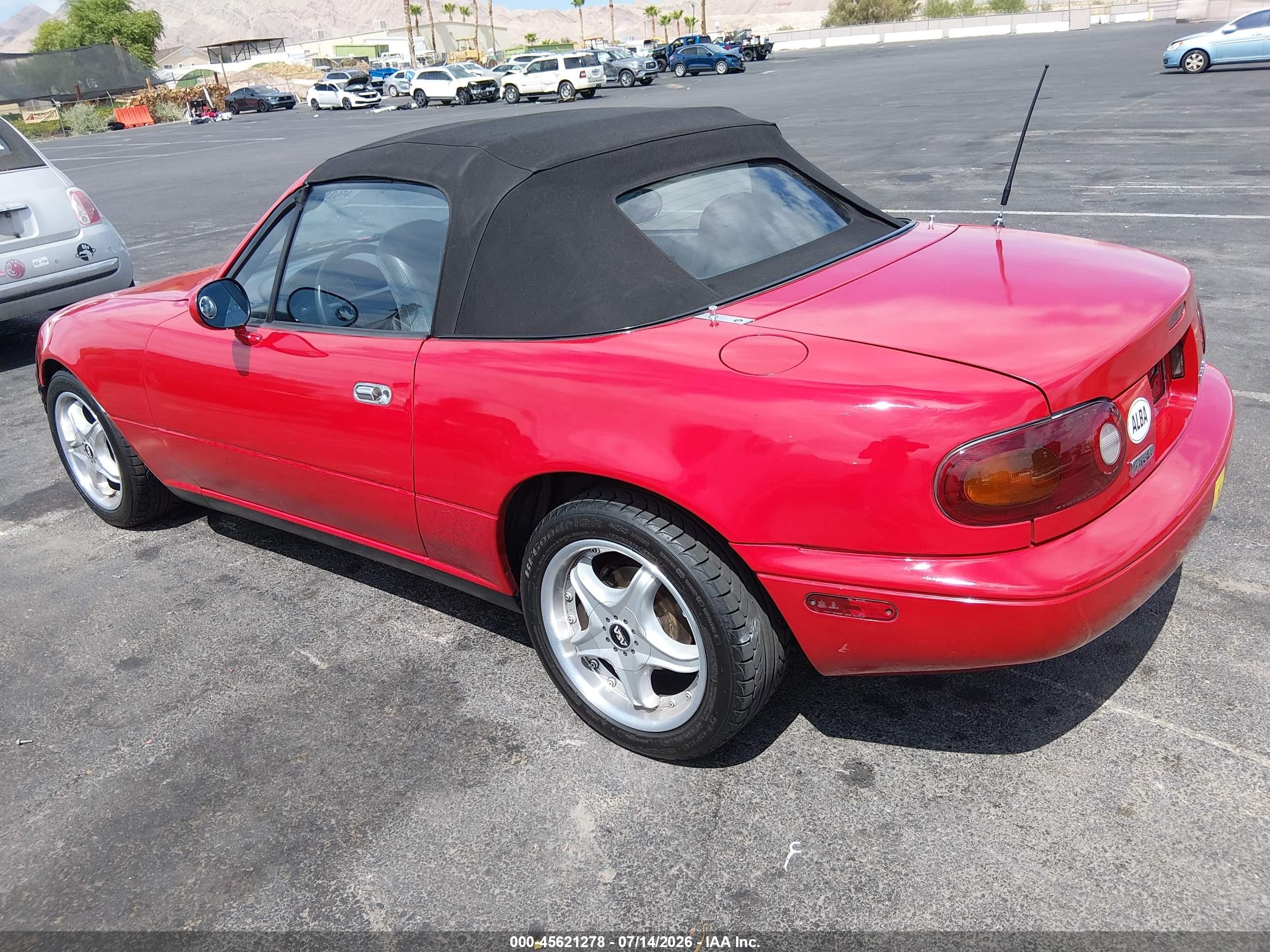 1990 Mazda Mx-5 Miata   Red vin: JM1NA3517L0101871