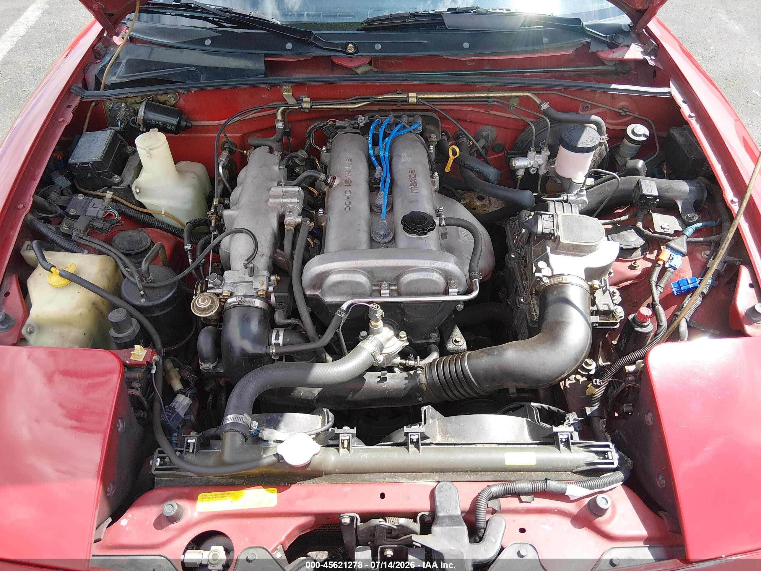 1990 Mazda Mx-5 Miata   Red vin: JM1NA3517L0101871