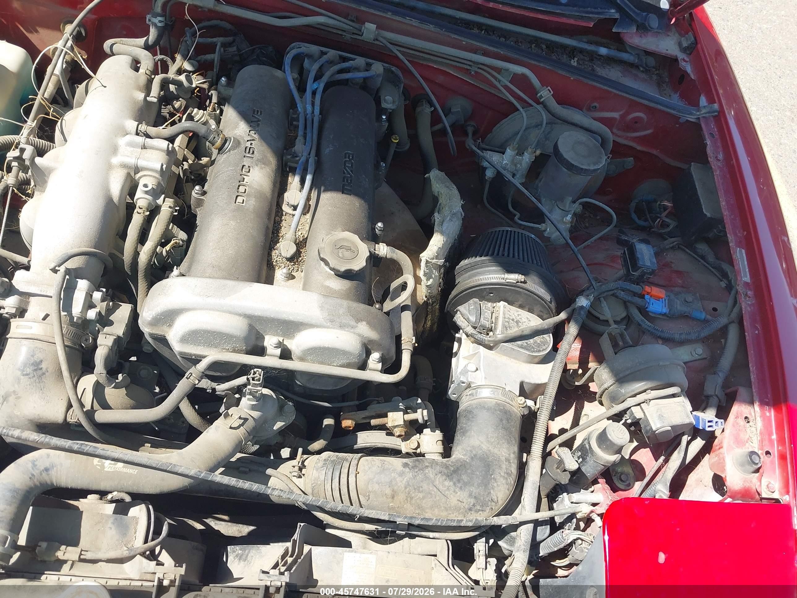 1991 Mazda Mx-5 Miata   Red vin: JM1NA3517M0217797