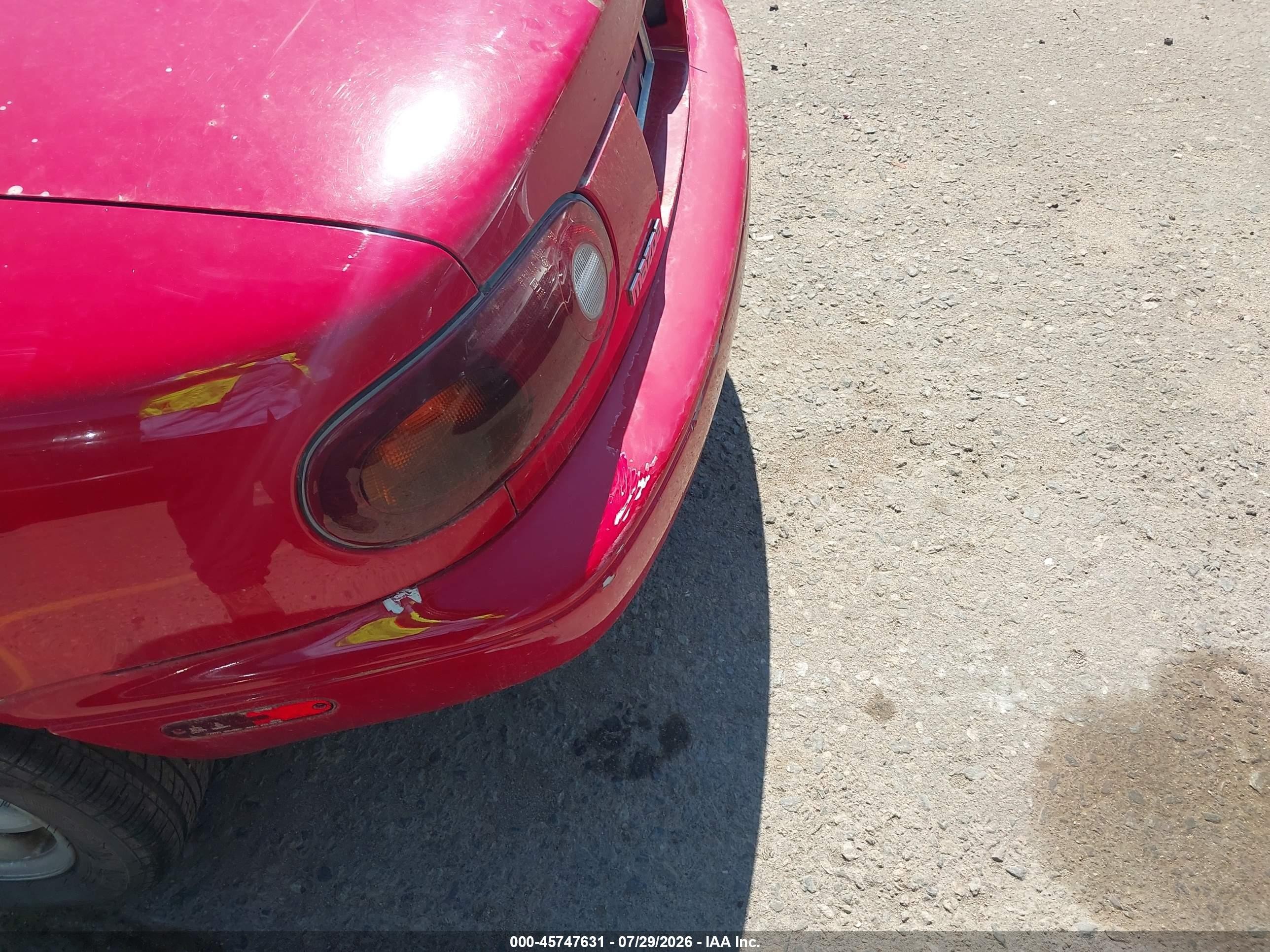 1991 Mazda Mx-5 Miata   Red vin: JM1NA3517M0217797
