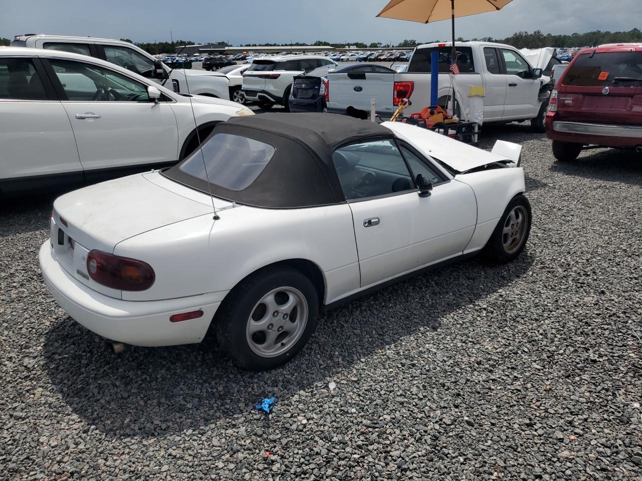 1991 Mazda Mx-5 Miata White vin: JM1NA3517M1215767