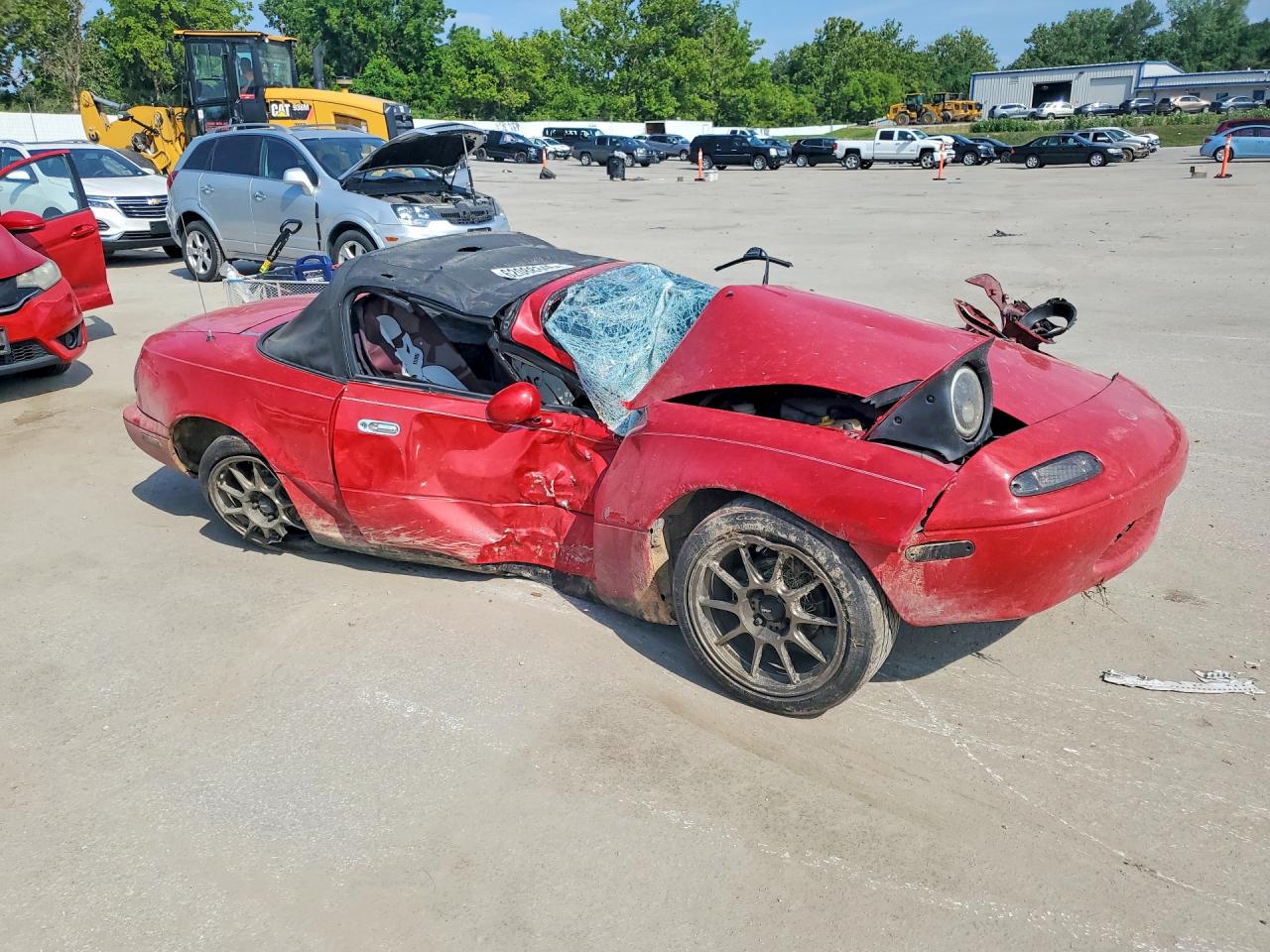 1991 Mazda Mx-5 Miata Red vin: JM1NA3517M1216157