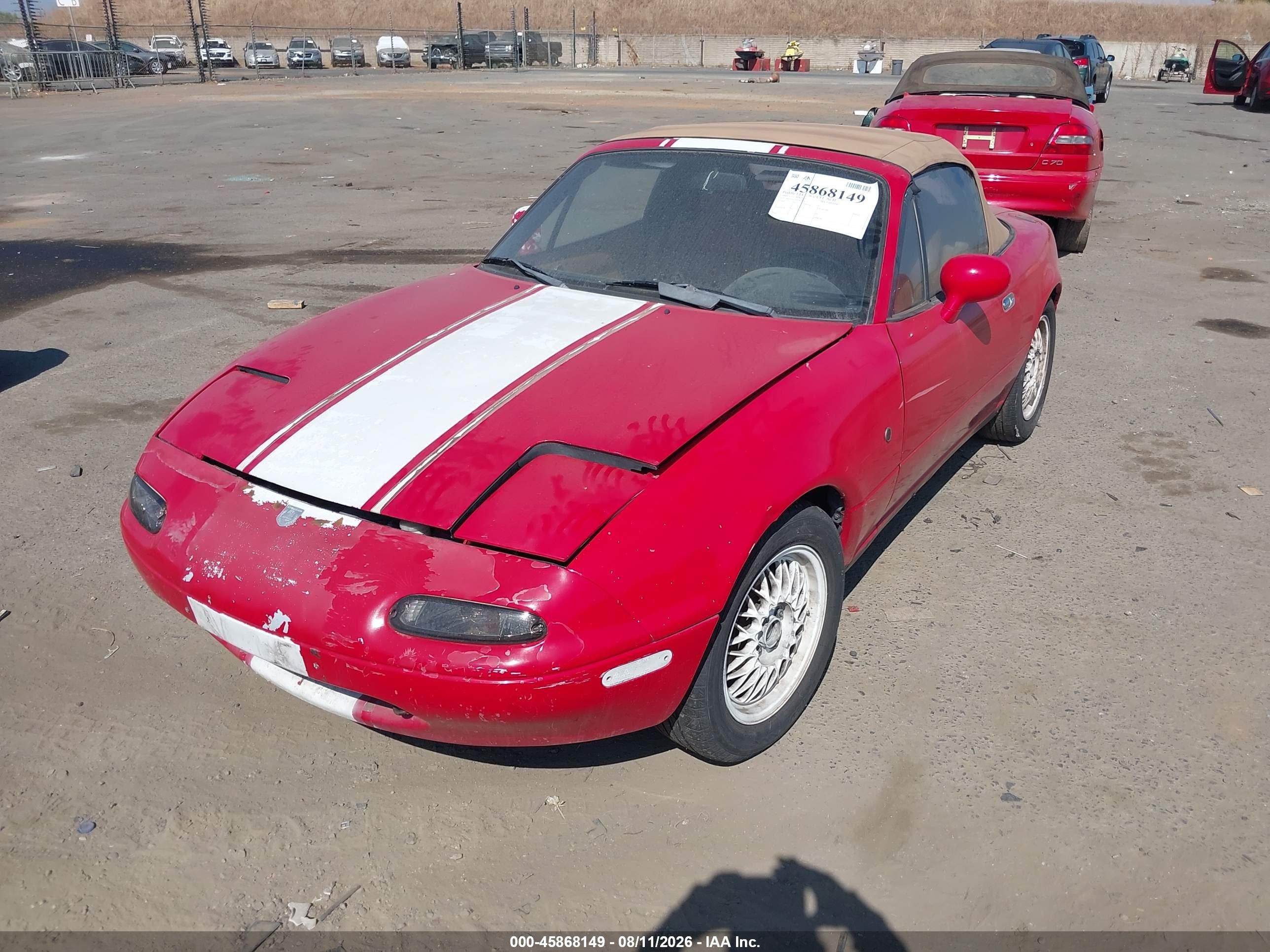 1993 Mazda Mx-5 Miata   Red vin: JM1NA3517P1421658