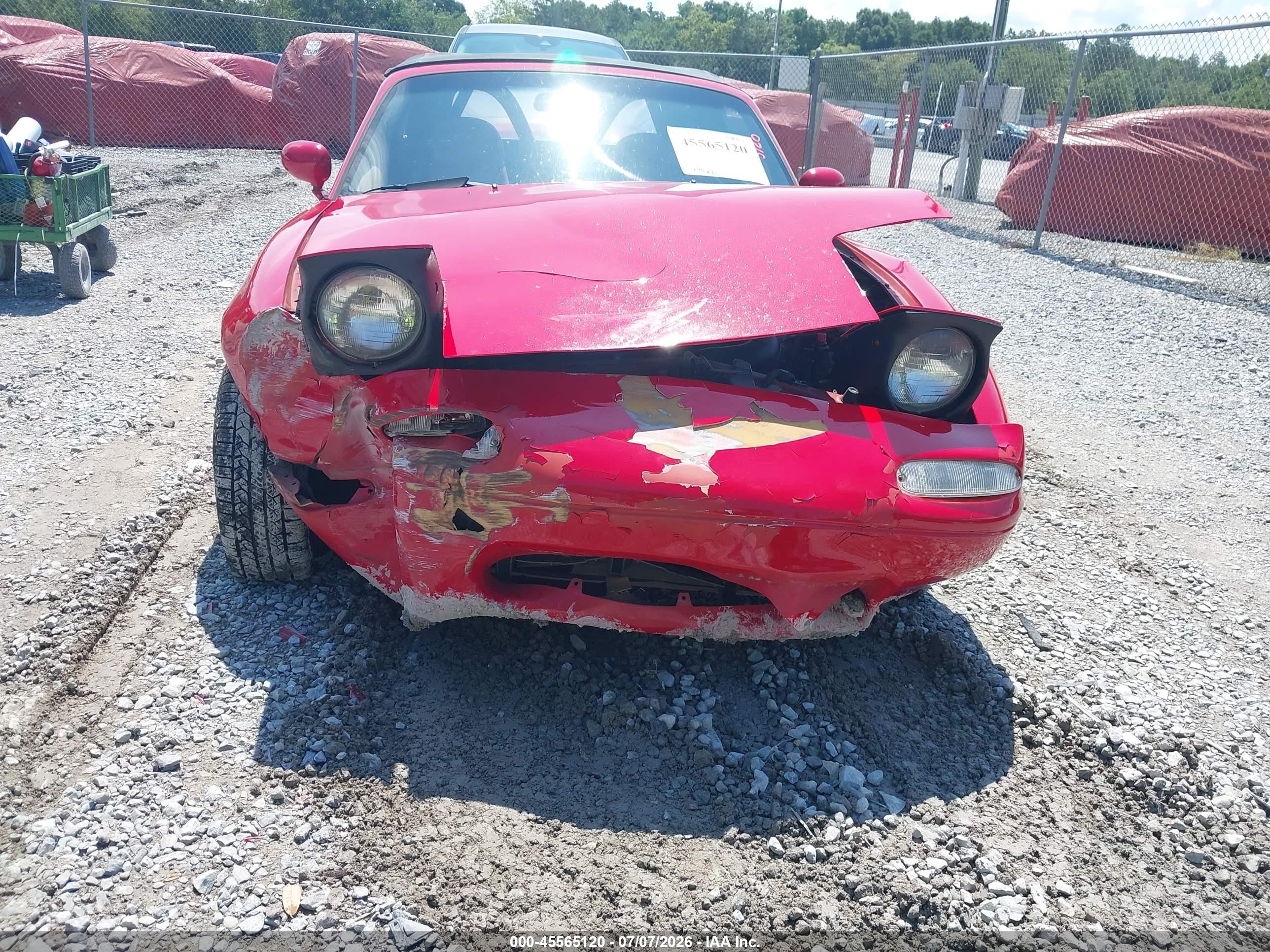 1991 Mazda Mx-5 Miata   Red vin: JM1NA3518M1219097
