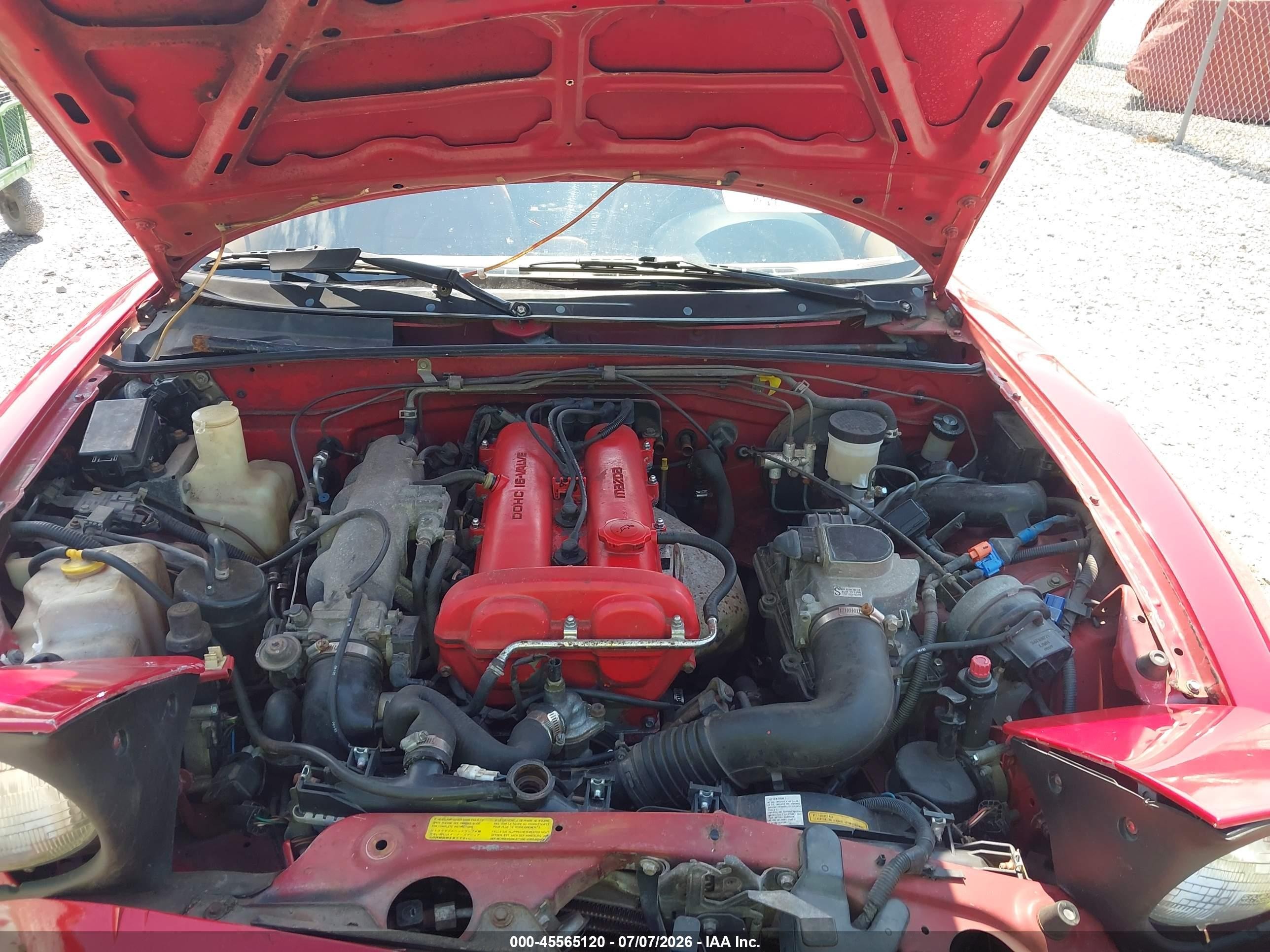 1991 Mazda Mx-5 Miata   Red vin: JM1NA3518M1219097