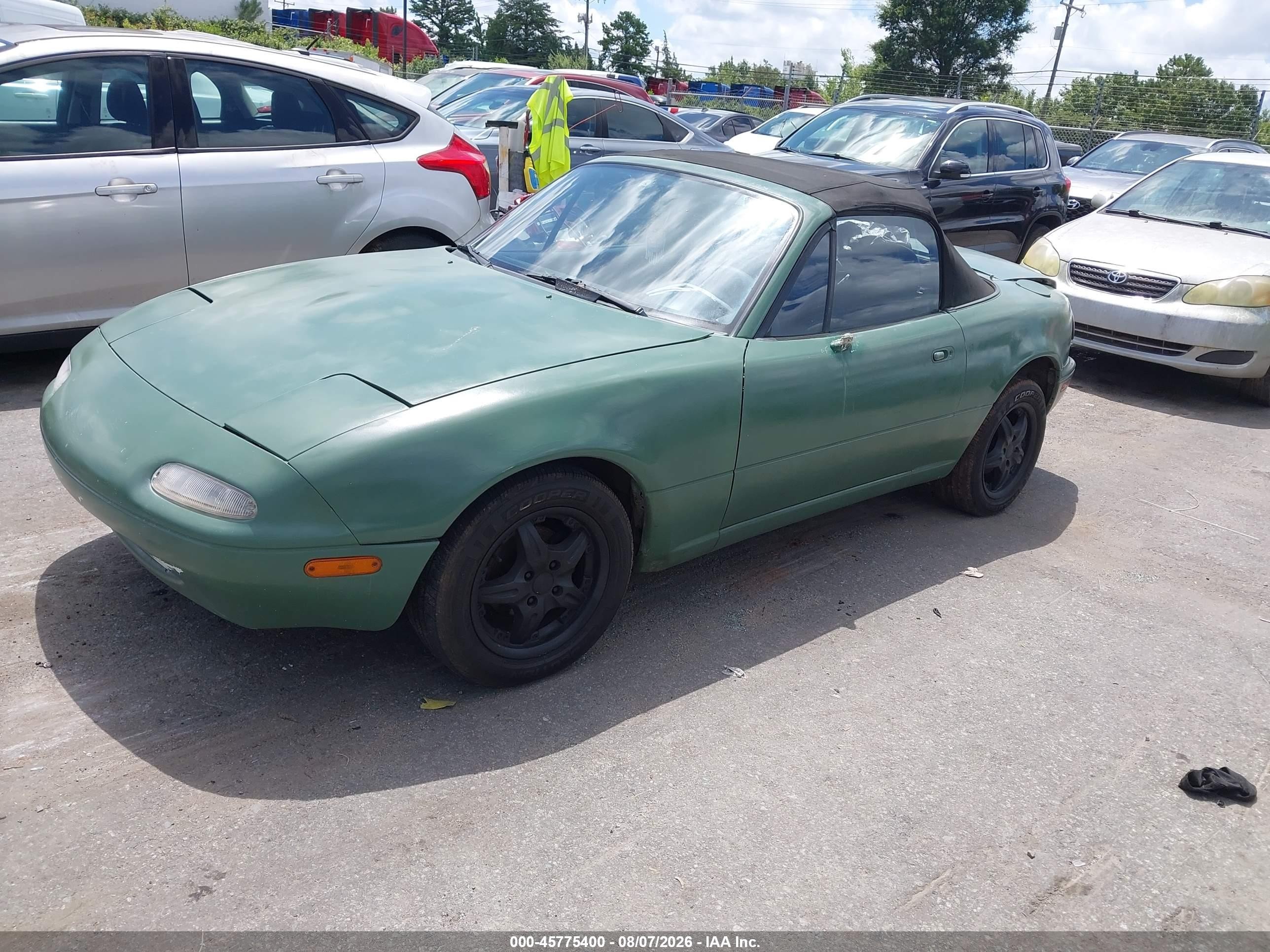 1992 Mazda Mx-5 Miata   Green vin: JM1NA3518N0309227