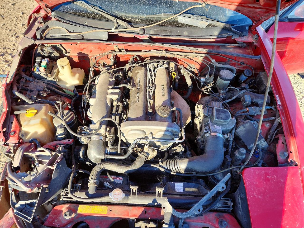 1991 Mazda Mx-5 Miata Red vin: JM1NA3519M1219853