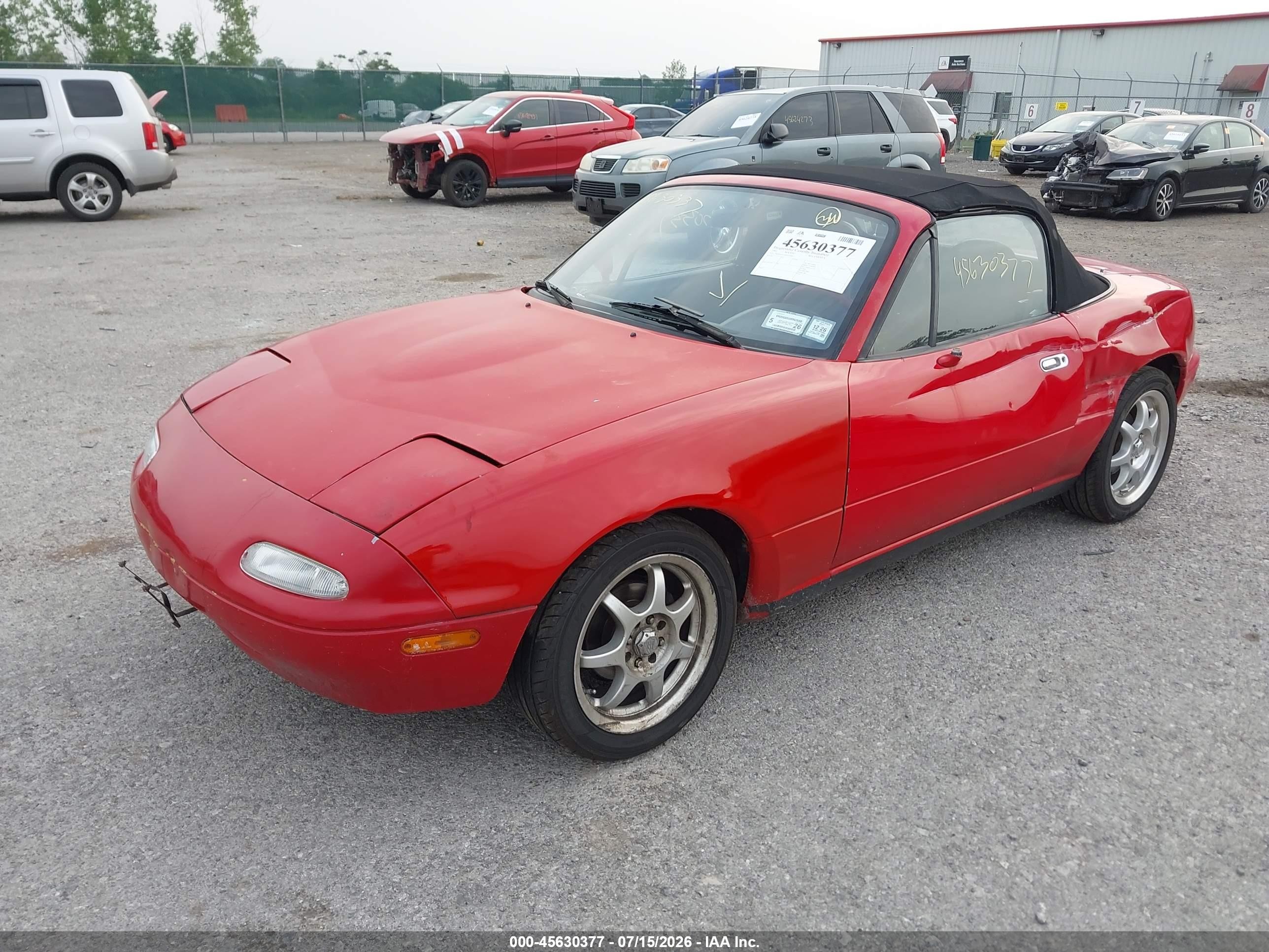 1992 Mazda Mx-5 Miata   Red vin: JM1NA3519N0304683
