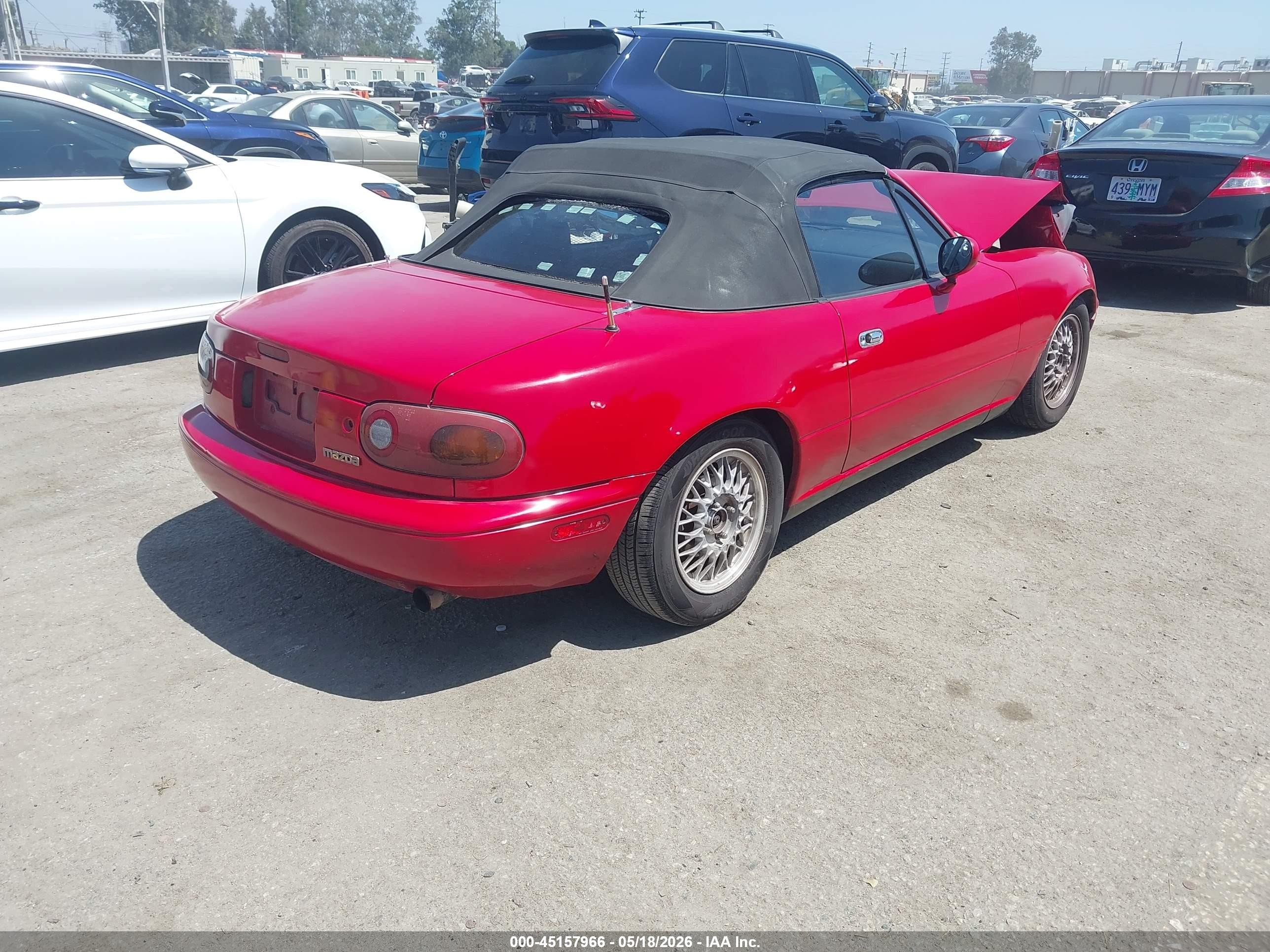 1993 Mazda Mx-5 Miata   Red vin: JM1NA3519P0423093
