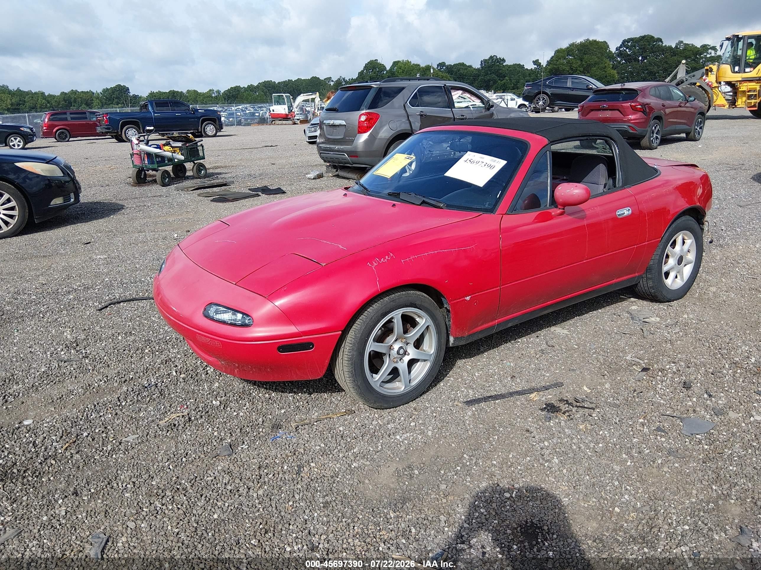 1991 Mazda Mx-5 Miata   Red vin: JM1NA351XM0200606