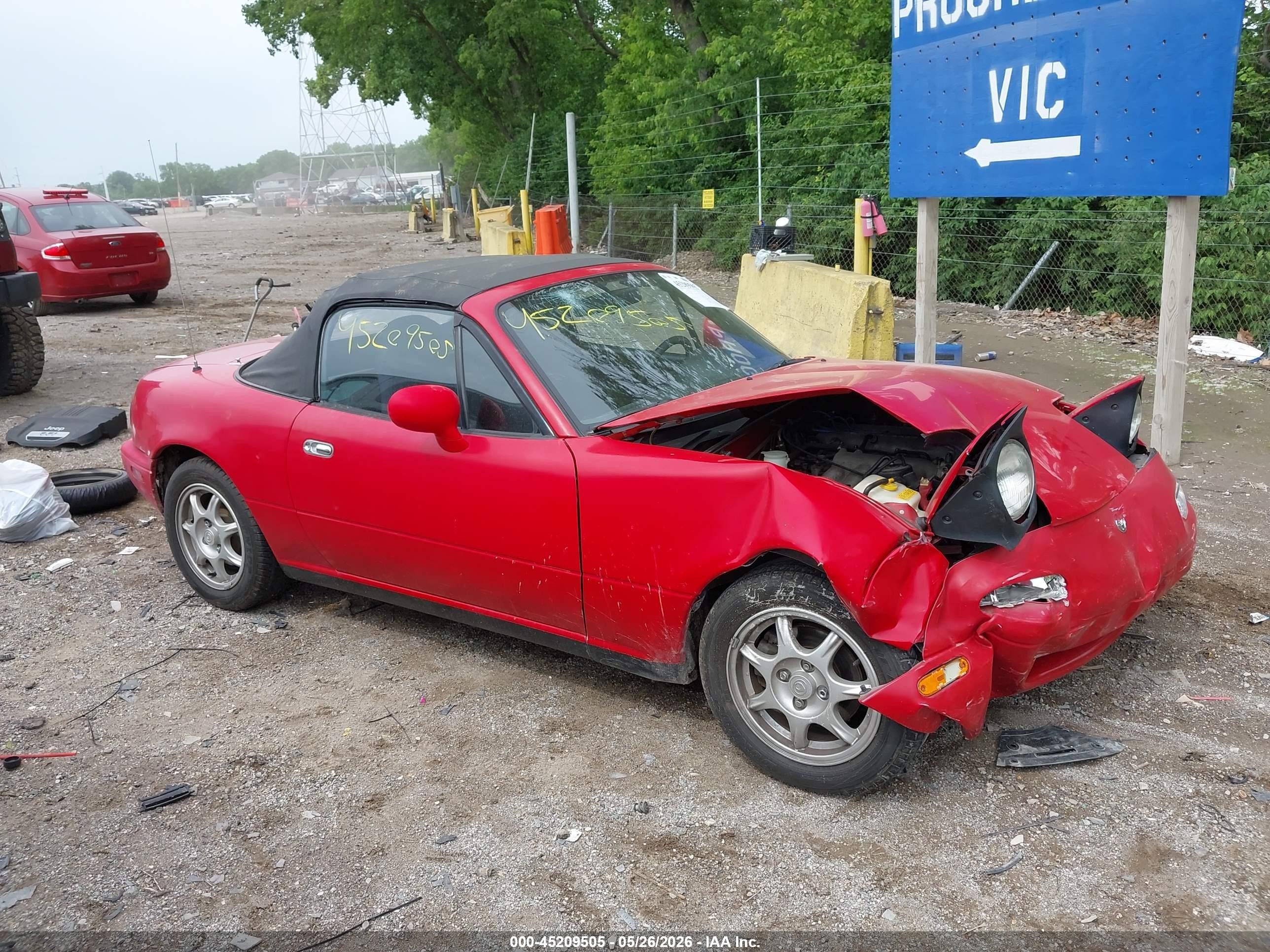 1994 Mazda Mx-5 Miata   Red vin: JM1NA3530R0518081