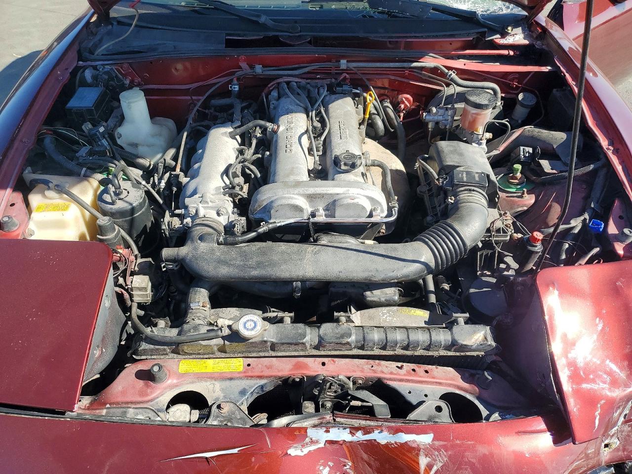 1996 Mazda Mx-5 Miata Burgundy vin: JM1NA3530T0718742