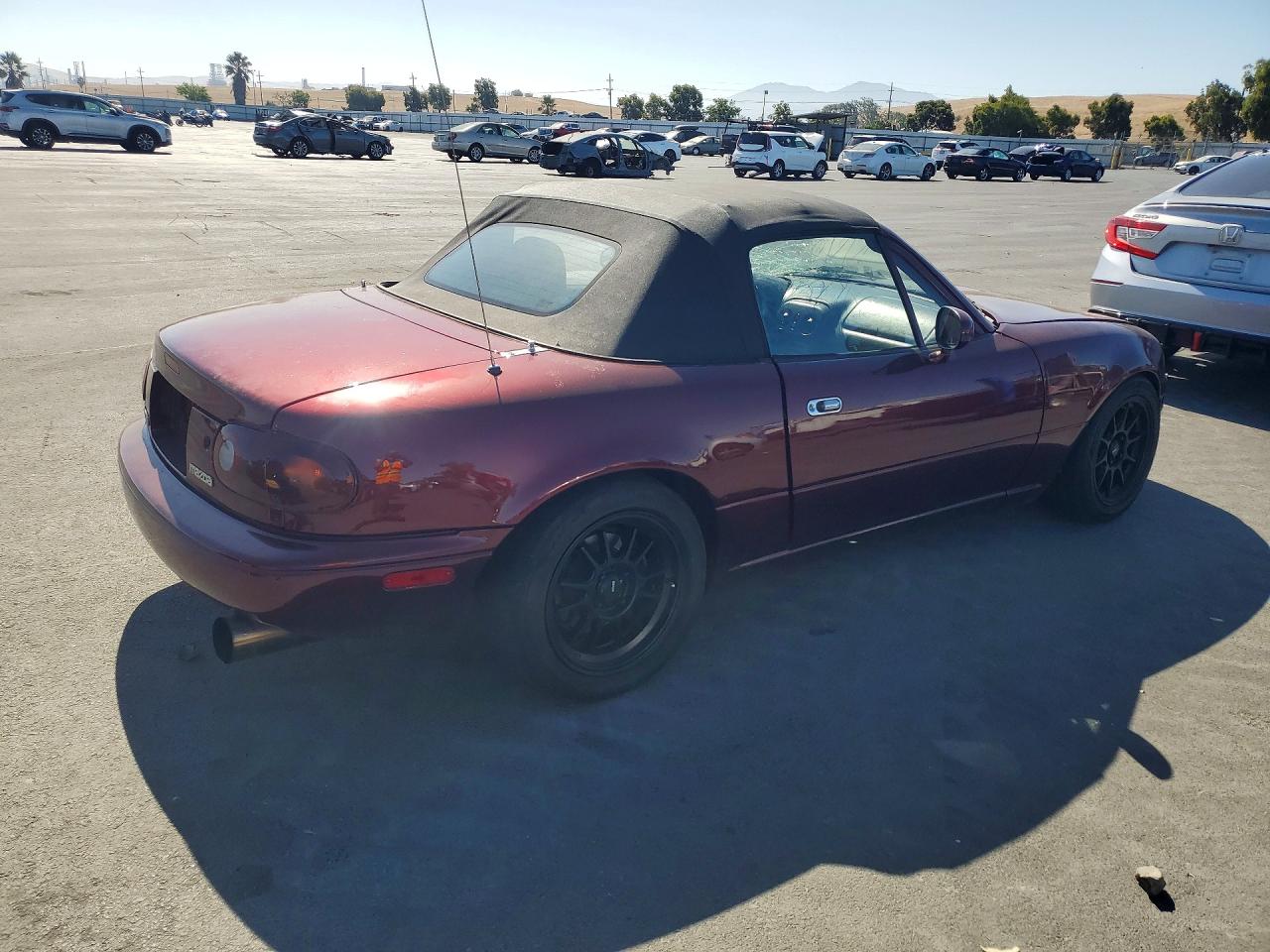 1996 Mazda Mx-5 Miata Burgundy vin: JM1NA3530T0718742