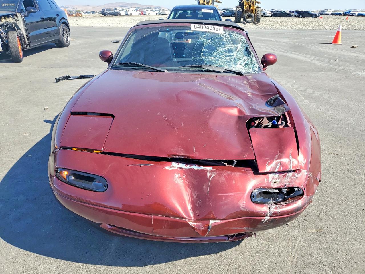 1996 Mazda Mx-5 Miata Burgundy vin: JM1NA3530T0718742
