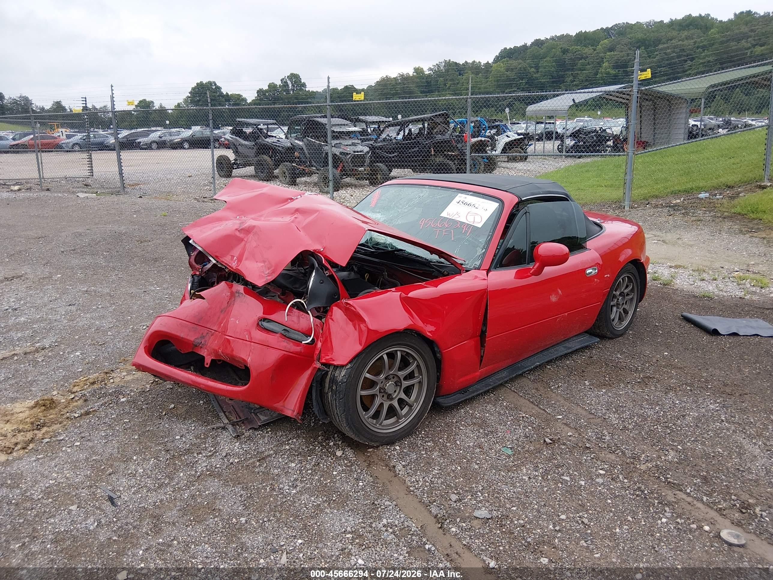 1997 Mazda Mx-5 Miata Leather Pkg/m Edition/popular Equipment Pkg/r Pkg./sto/sto-edition/touring Pkg Red vin: JM1NA3530V0723023