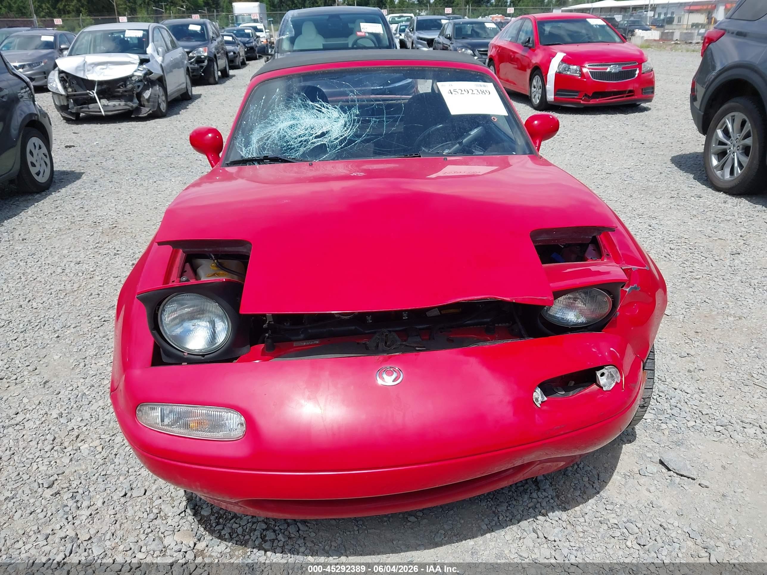 1994 Mazda Mx-5 Miata Red vin: JM1NA3531R0509924