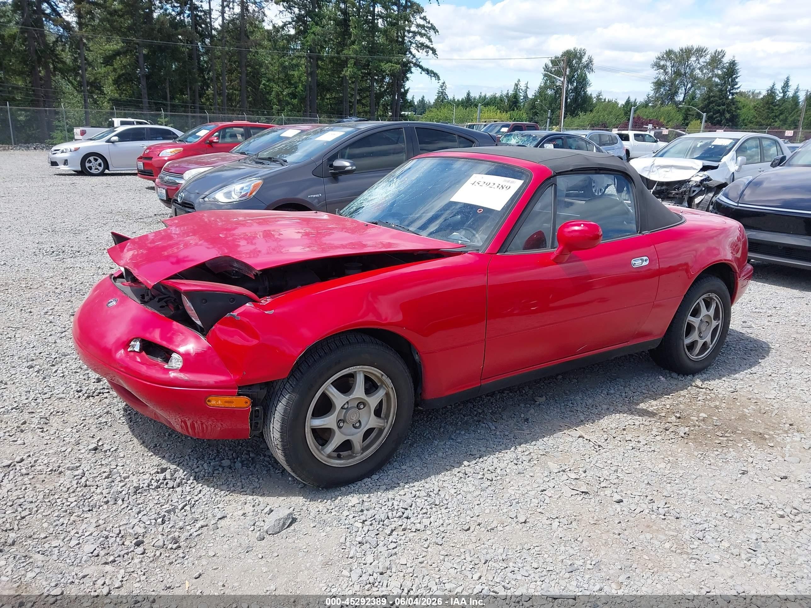 1994 Mazda Mx-5 Miata Red vin: JM1NA3531R0509924