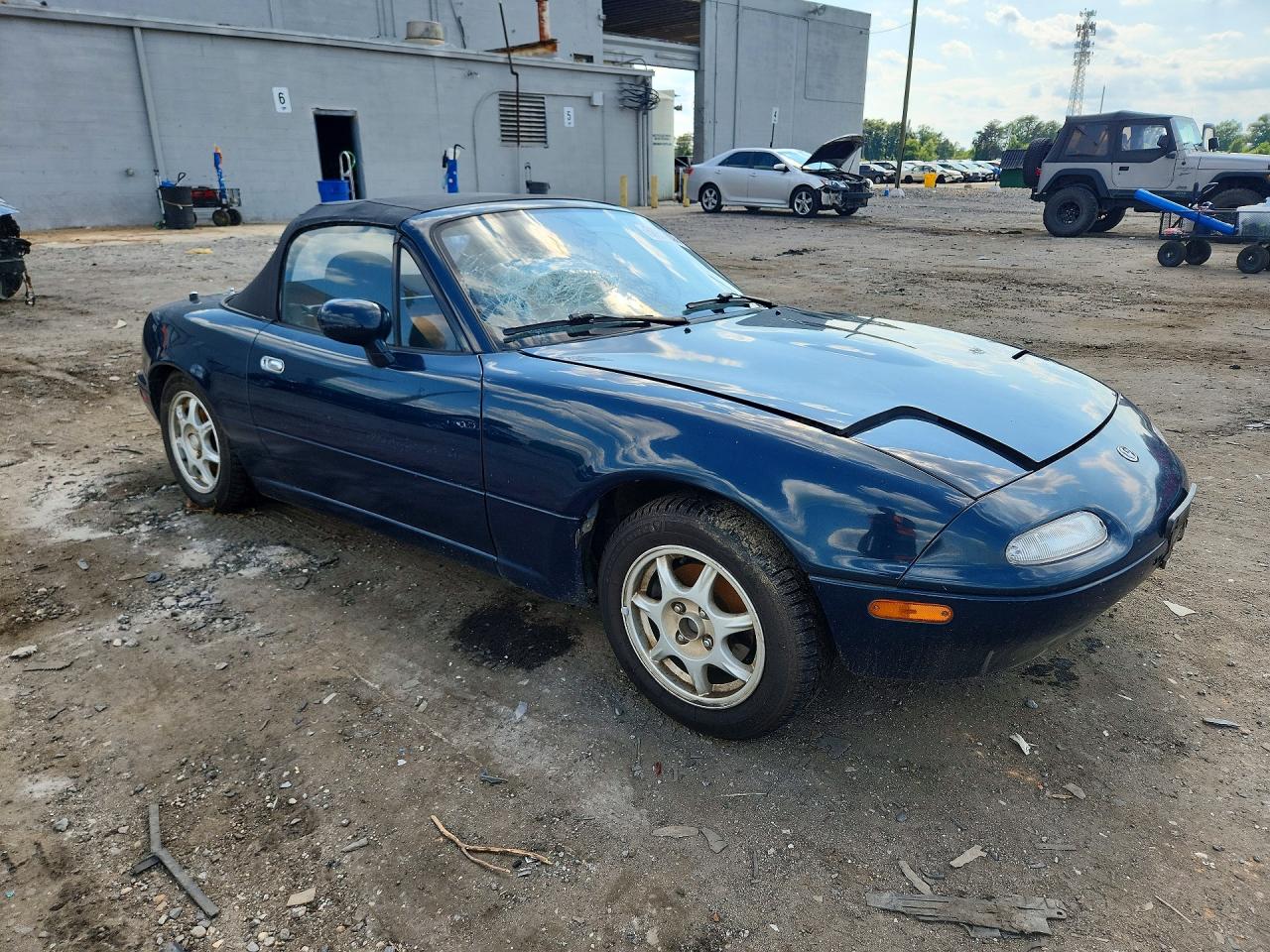 1995 Mazda Mx-5 Miata Blue vin: JM1NA3531S0609799