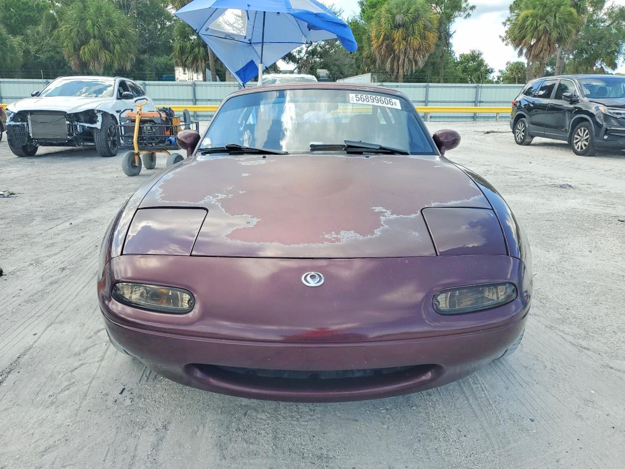 1995 Mazda Mx-5 Miata Burgundy vin: JM1NA3531S0614095