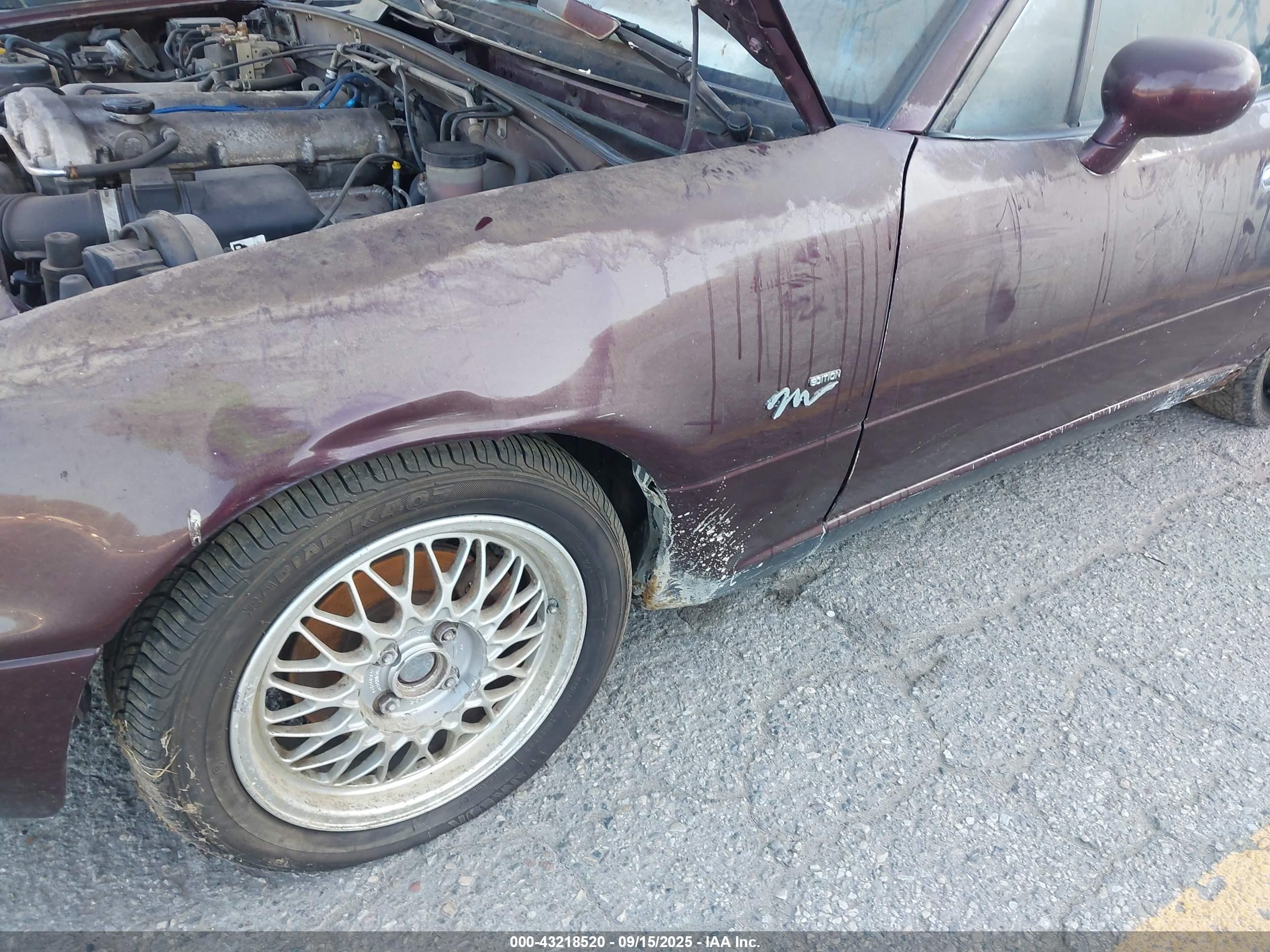 1995 Mazda Mx-5 Miata   Purple vin: JM1NA3533S0615913